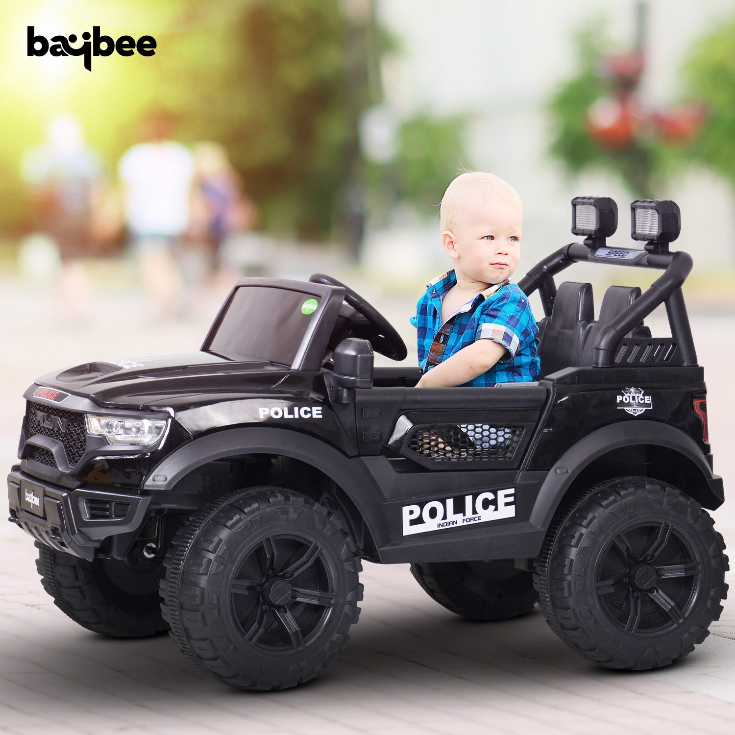 Minikin RAM 4x4 Electric Rechargeable Jeep | LED Head Lights & Music | 1-7 Years