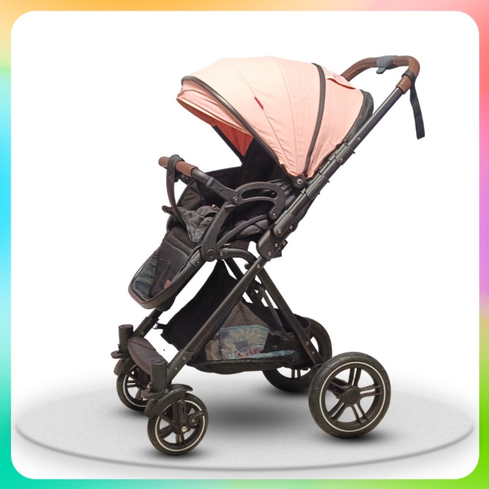 Glide Reversible Handle Baby Stroller & Pram - Multi-Adjustment, Anti-Shock Wheels (Newborn to 5 Years)
