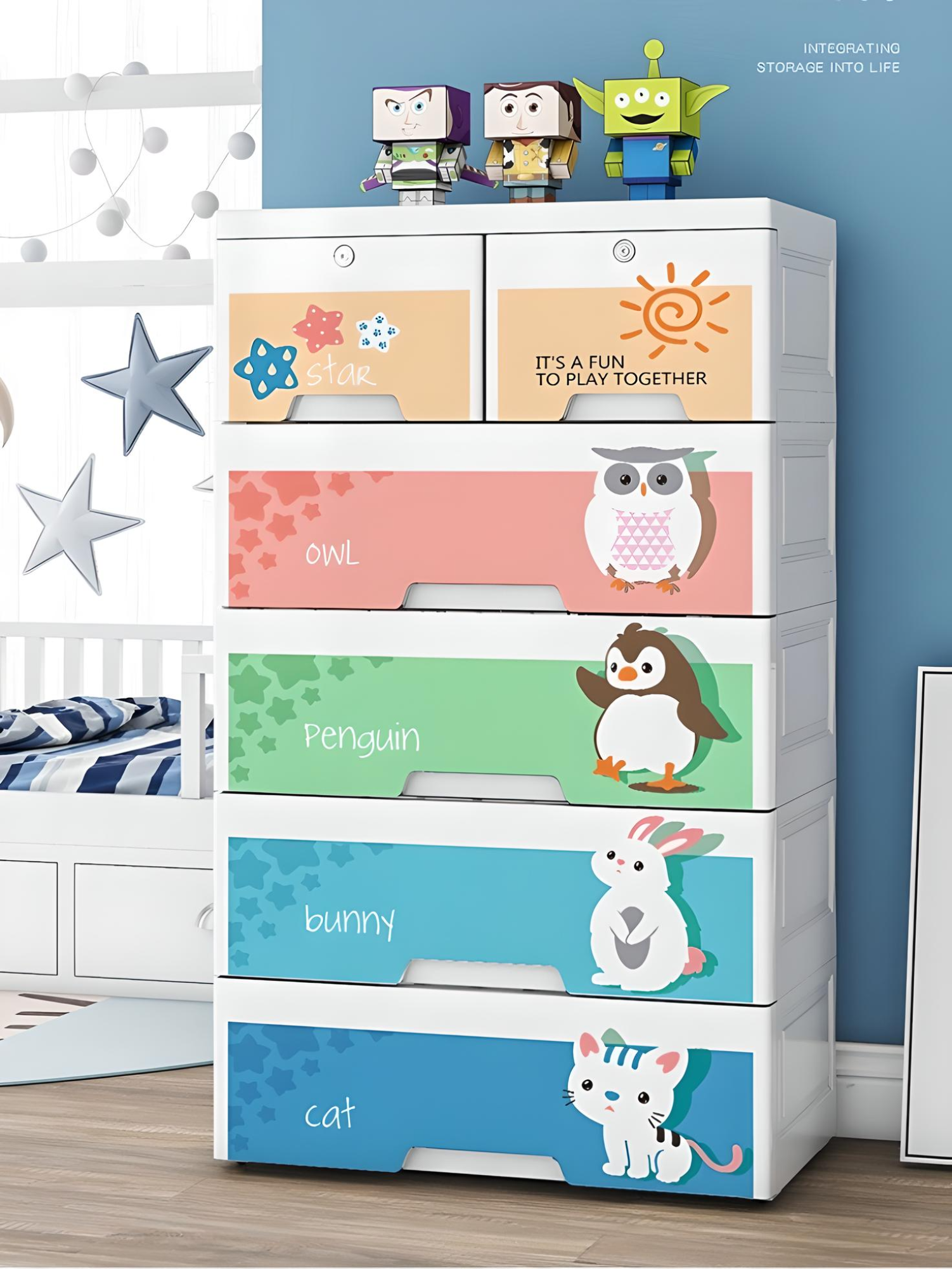 Kid shop storage cabinet