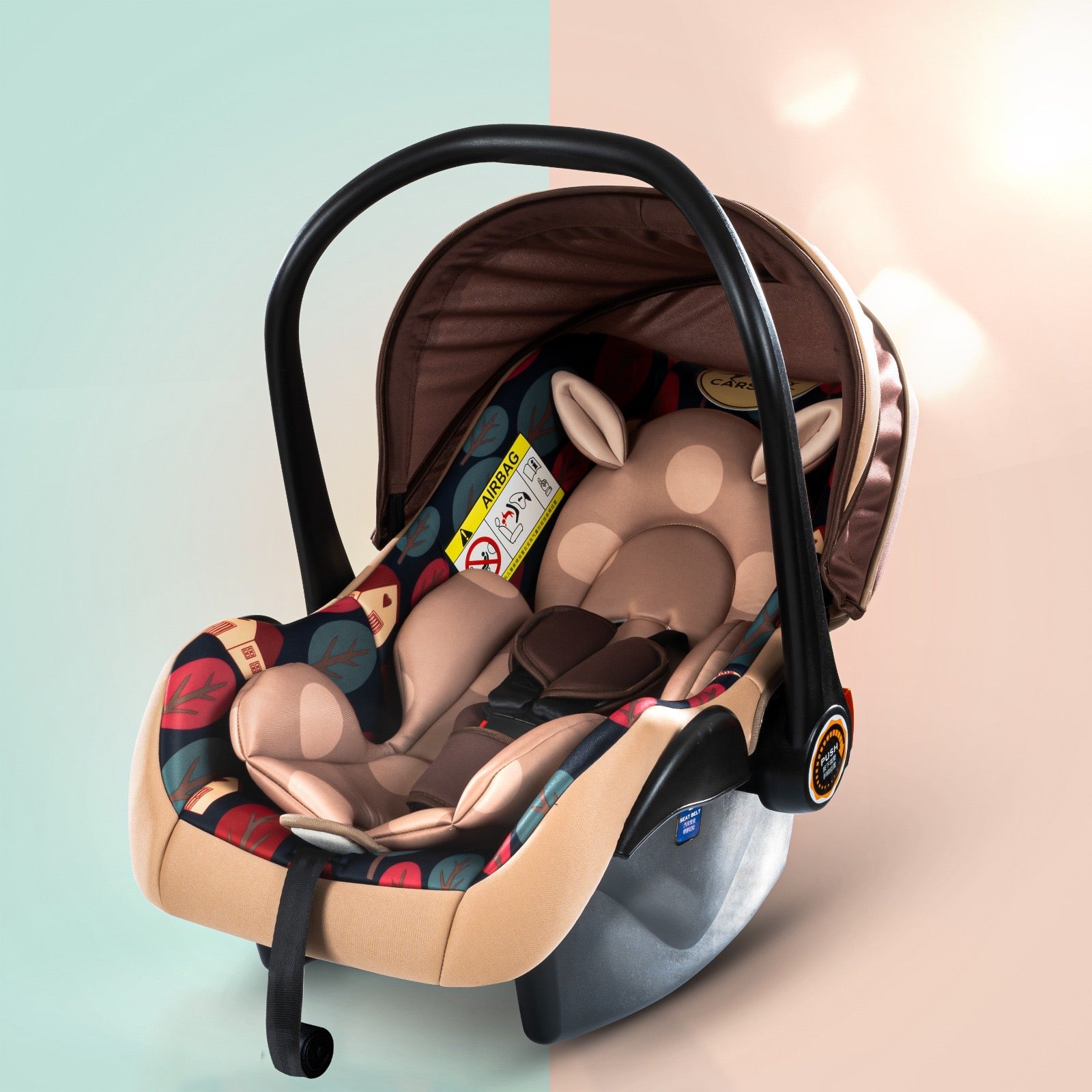 Minikin EuroFlex 4-in-1 Baby Carry Cot, Car Seat & Rocker (Newborn to 12 Months)