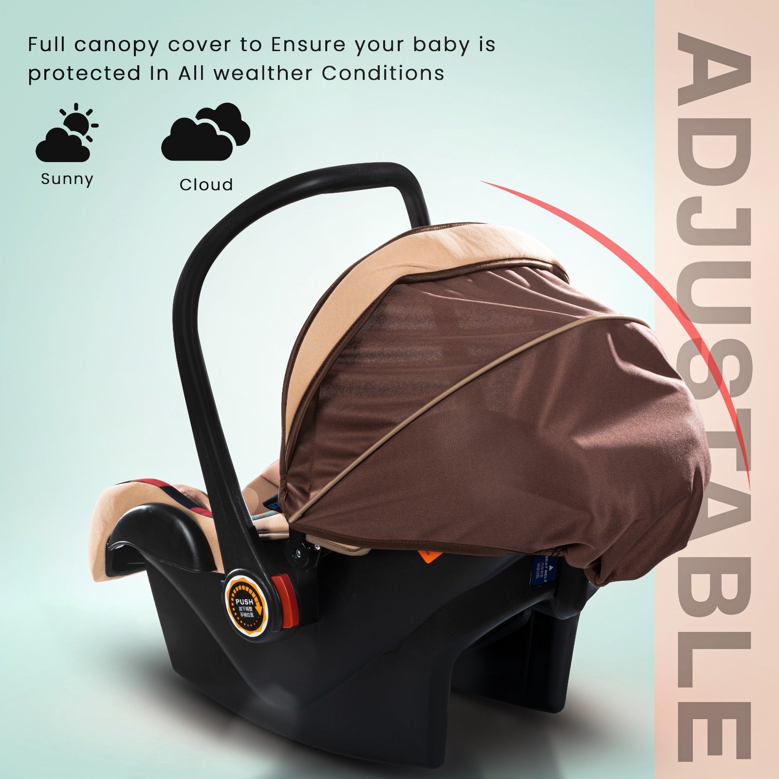 Minikin 4 in 1 Multi Purpose European Style Baby Carry Cot Cum Carseat Cum Rocker | NB-12 Months