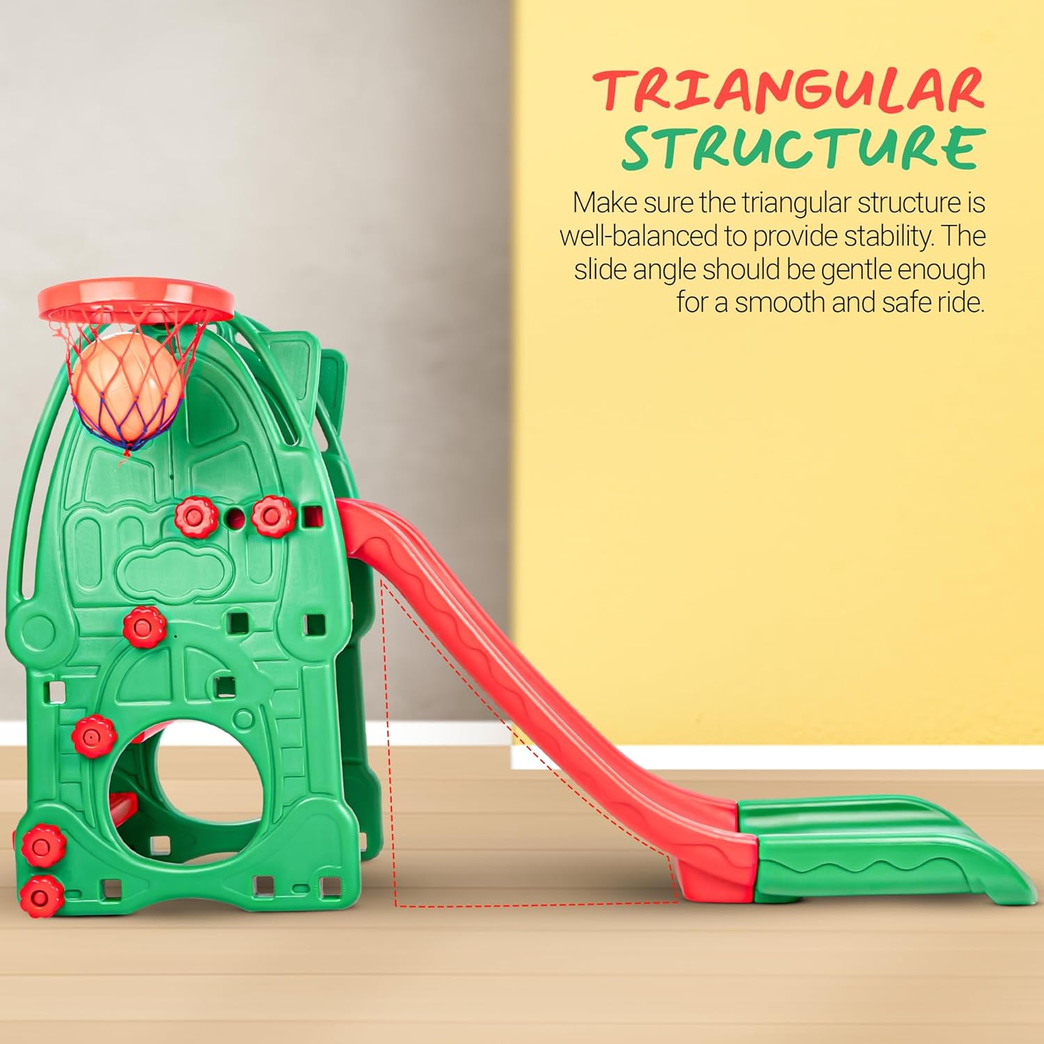 Minikin Foldable Garden Baby Slider for Kids | Indoor and Outdoor Use | 2-5 Years