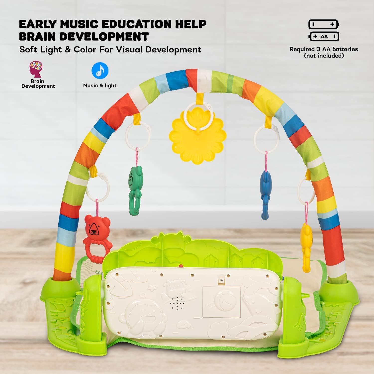 Minikin Kick & Play Piano Activity Play Gym I I Sensory and Motor Skill Development I 0-12M