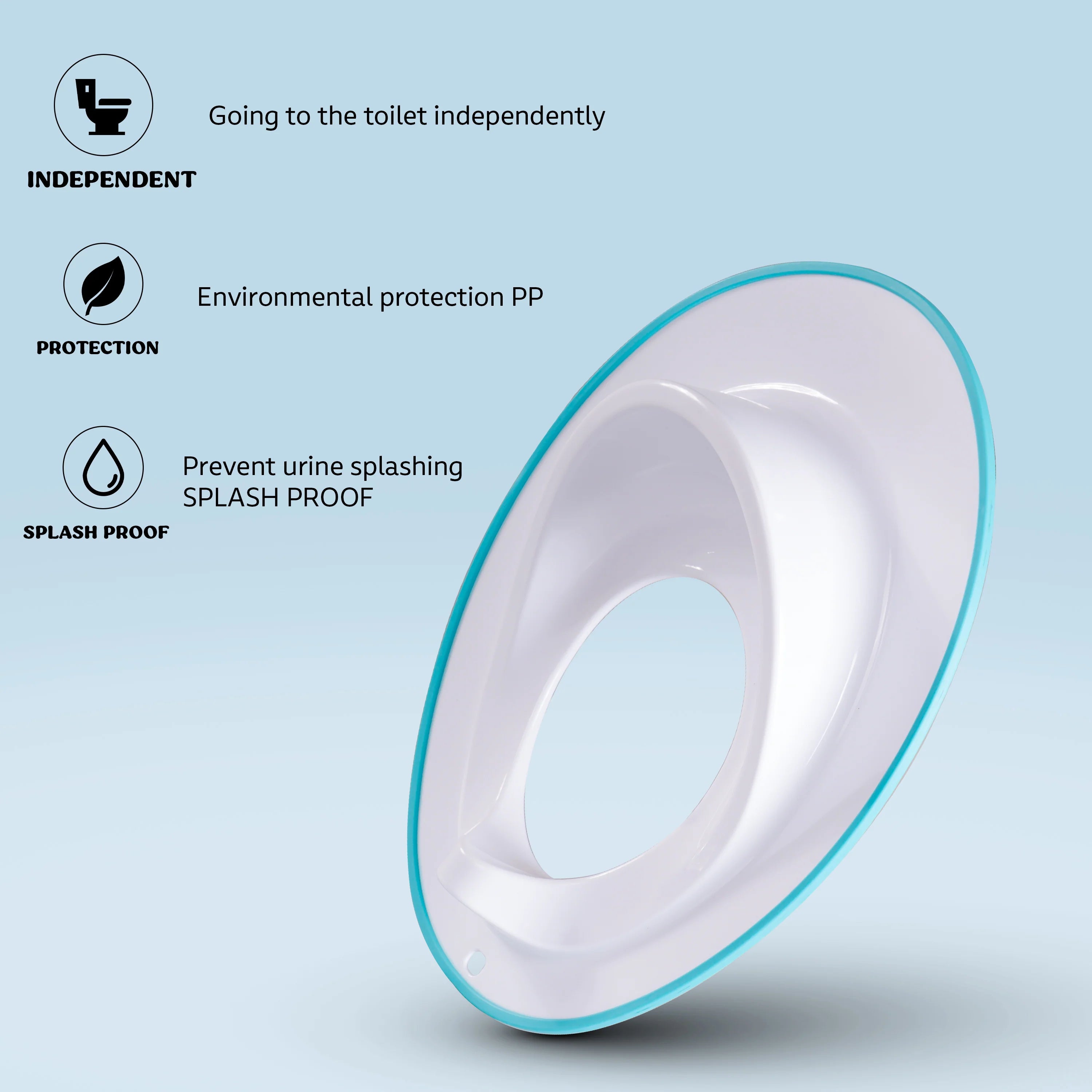 Minikin Bliss Potty Training Seat Cover for Kids I Universal Fit I Anti Slip design I 1-5 Years