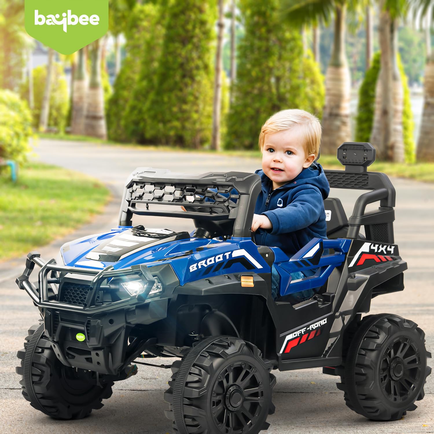 Minikin Broot Electric Rechargeable Rideon Jeep | 4X4 All Wheel Drive | 1-7 Years