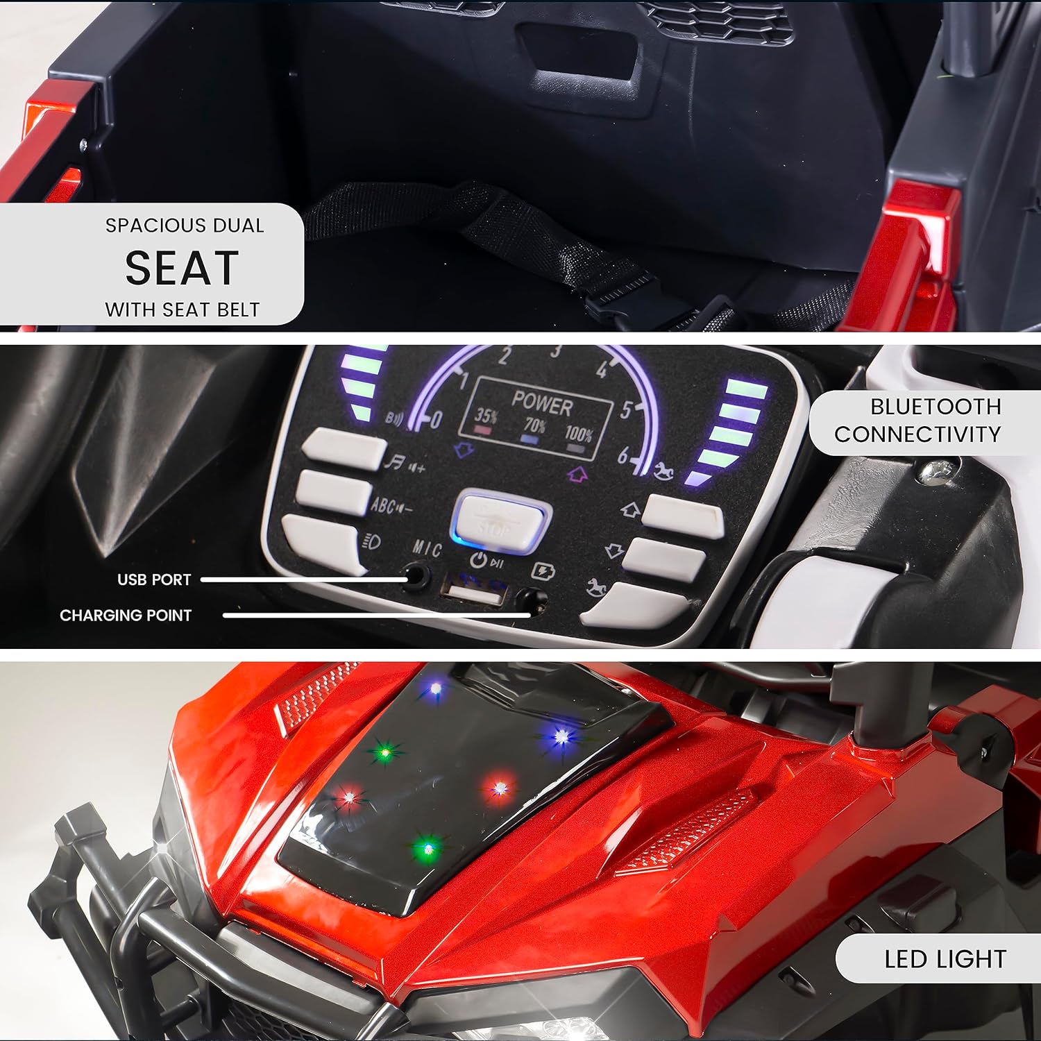 Minikin Broot Electric Rechargeable Rideon Jeep | 4X4 All Wheel Drive | 1-7 Years