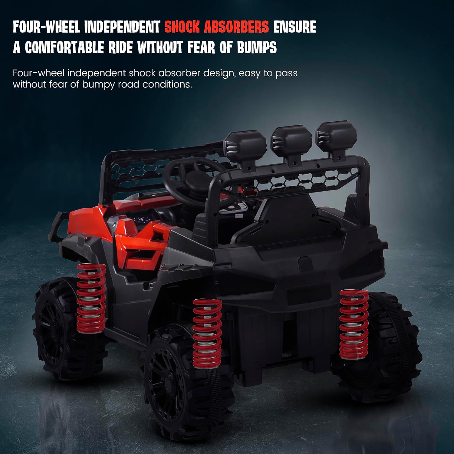 Minikin Broot Electric Rechargeable Rideon Jeep | 4X4 All Wheel Drive | 1-7 Years