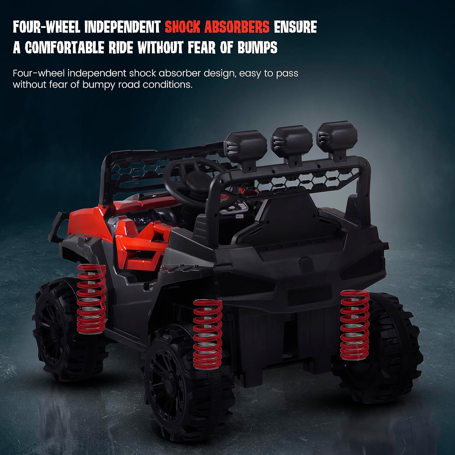 Minikin Broot Electric Rechargeable Rideon Jeep | 4X4 All Wheel Drive | 1-6 Years