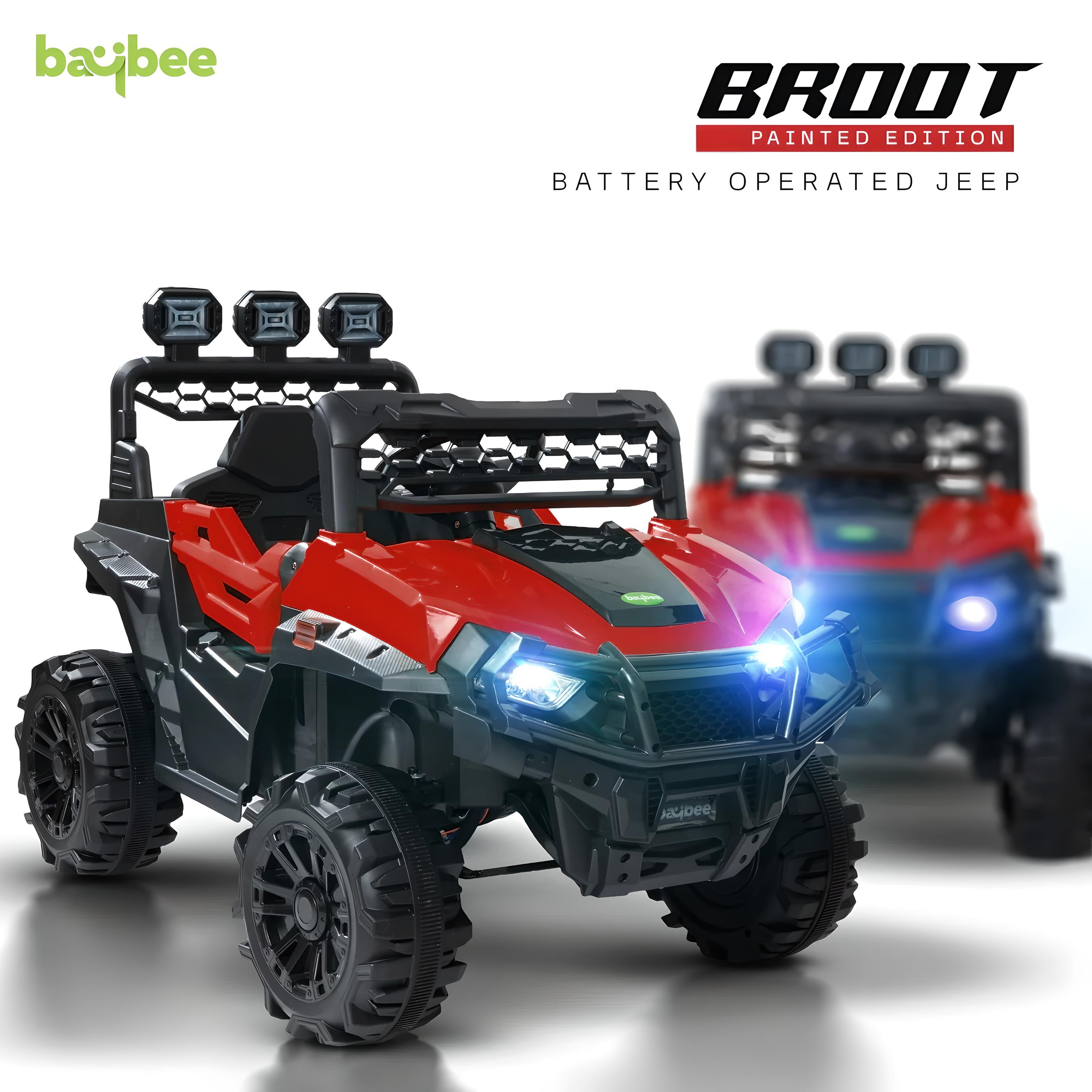 Minikin Broot Electric Rechargeable Rideon Jeep | 4X4 All Wheel Drive | 1-7 Years