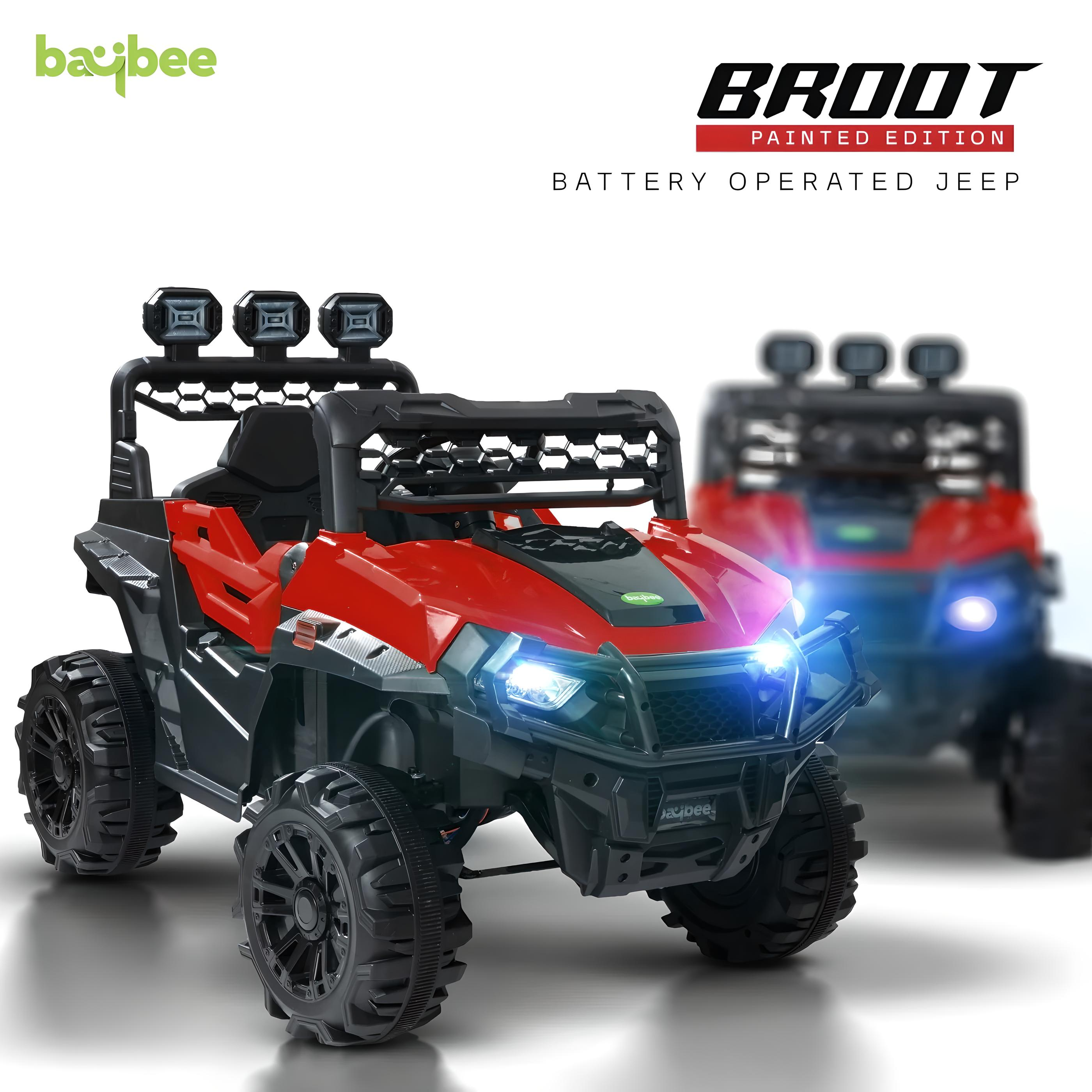 Minikin Broot Electric Rechargeable Rideon Jeep | 4X4 All Wheel Drive | 1-6 Years