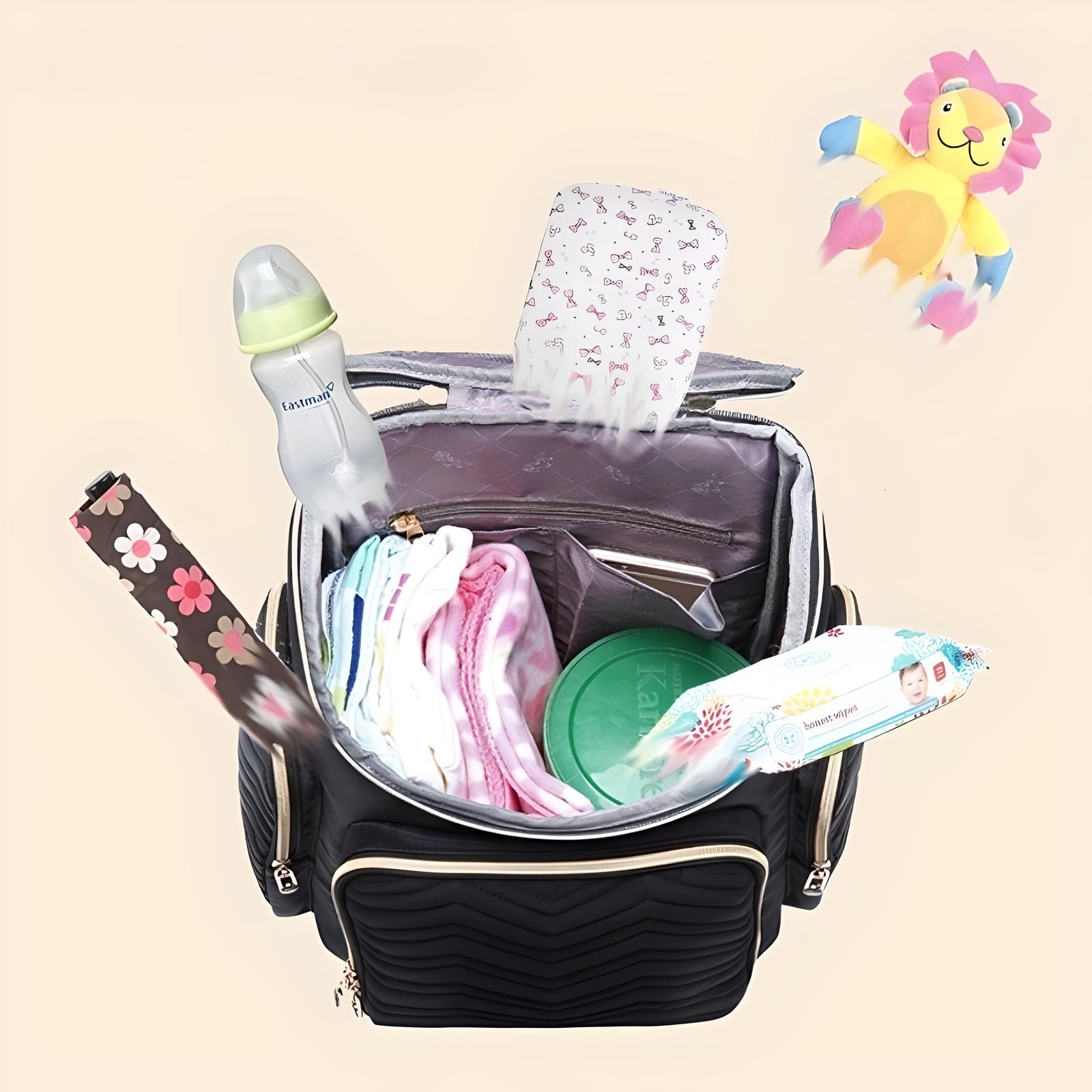 Minikin Grace Water-proof Travel Friendly Diaper Bag I Thermal Insulated Pockets