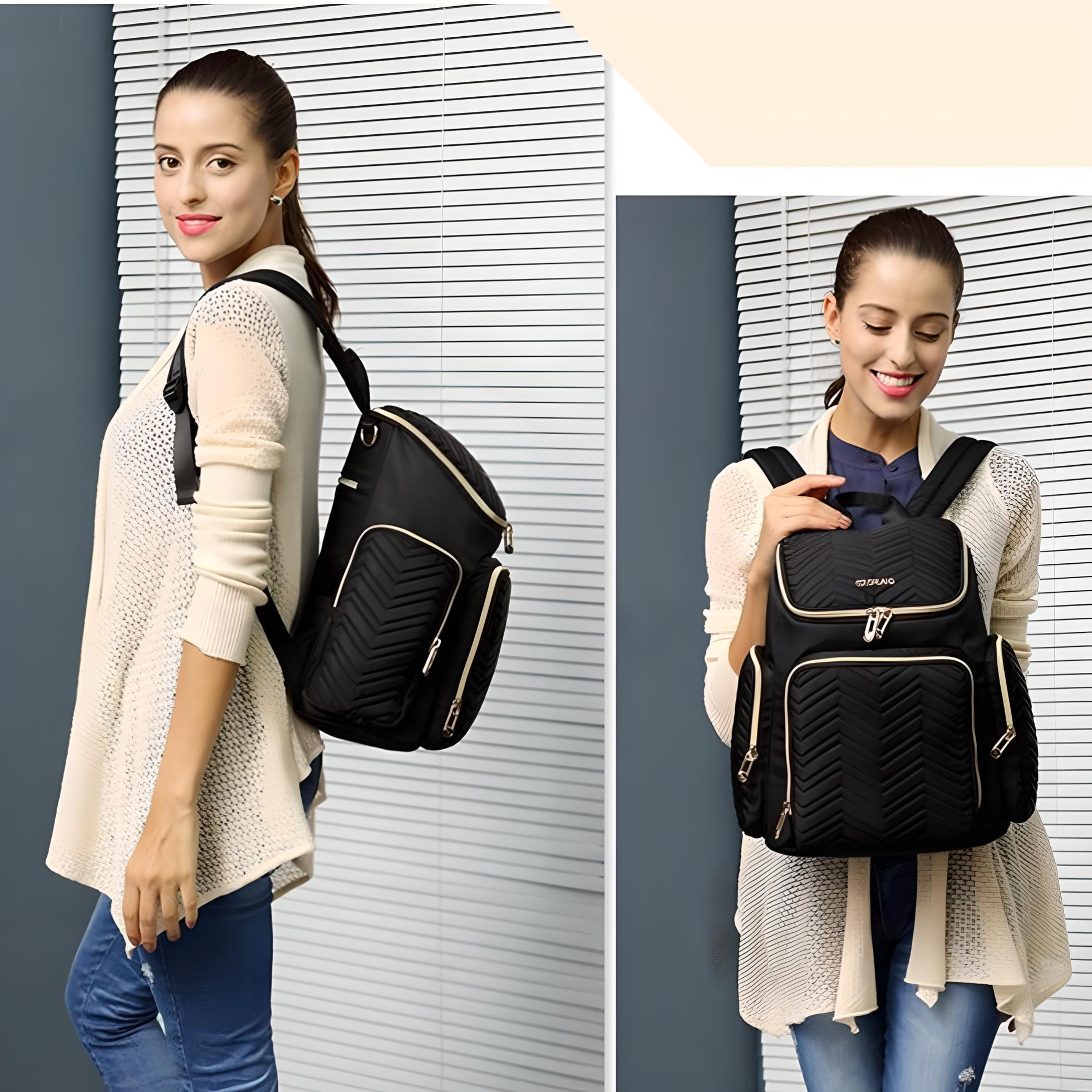 Minikin Grace Water-proof Travel Friendly Diaper Bag I Thermal Insulated Pockets