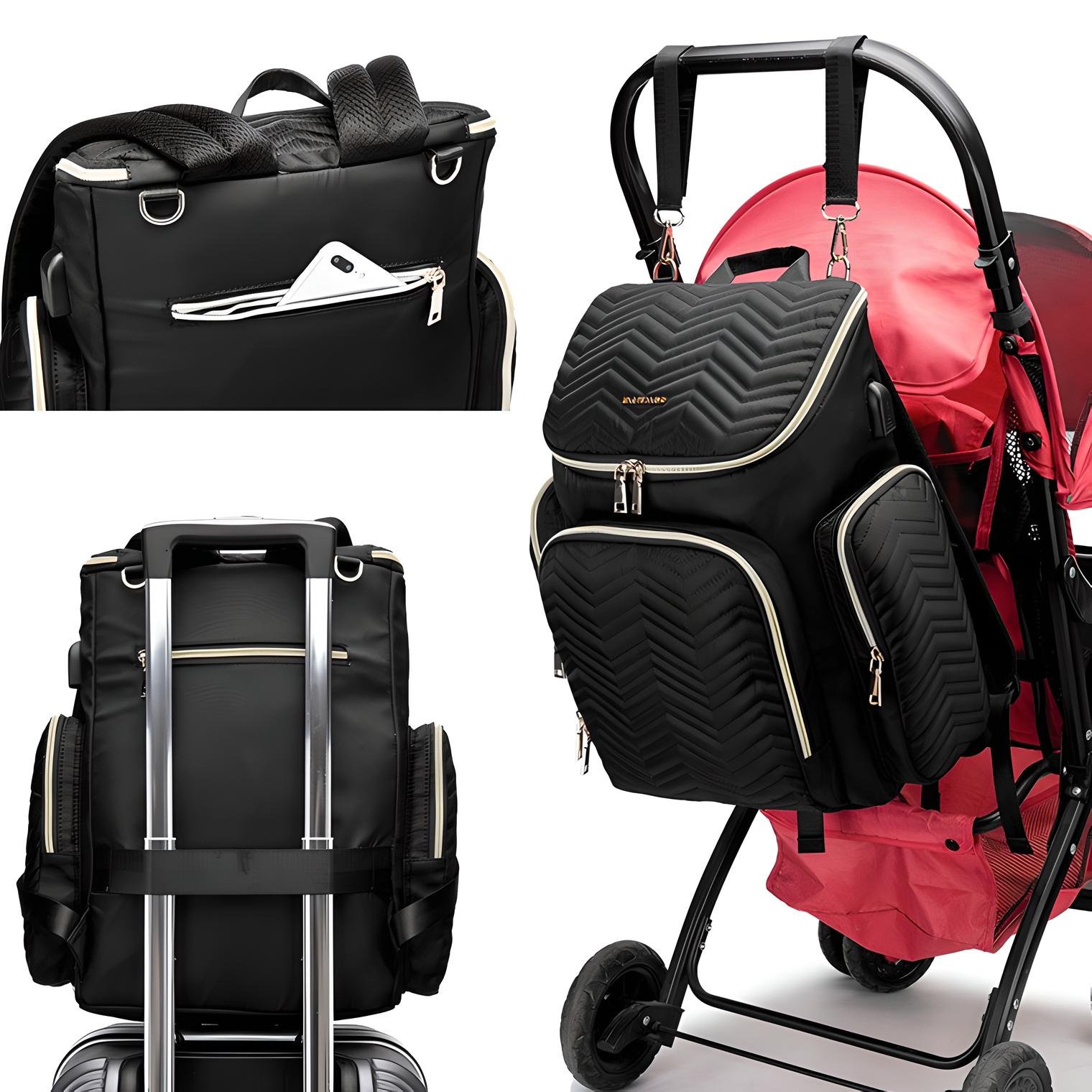 Minikin Grace Water-proof Travel Friendly Diaper Bag I Thermal Insulated Pockets