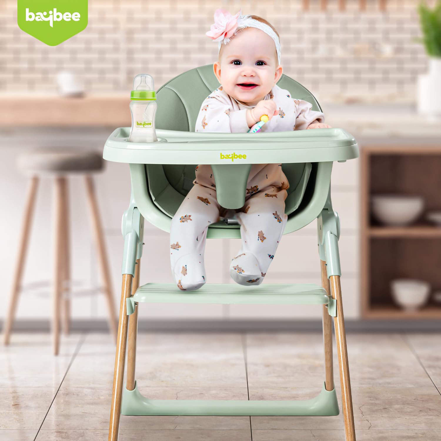 Minikin Walffy Foldable Baby High Chair | Foldable Design | 6M - 4Years