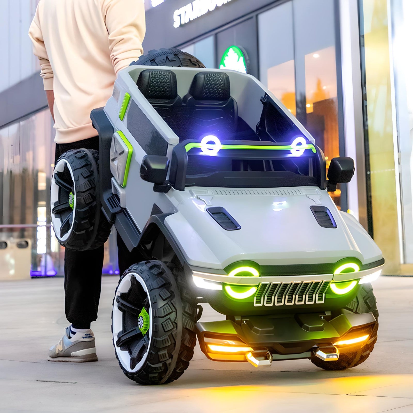 Minikin Hulk 4X4 Monster Rechargeable Jeep | Top End Configuration | 1-10 Years