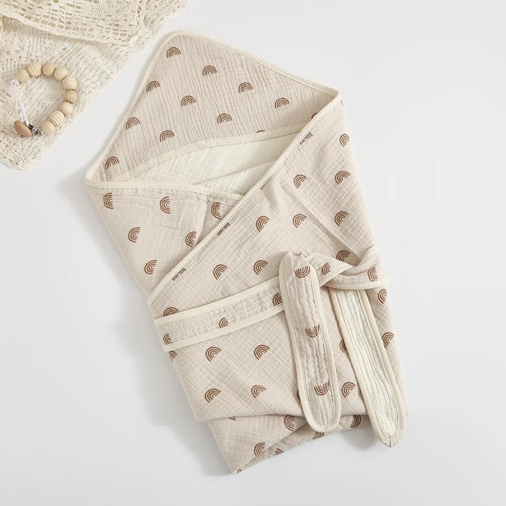 100% Organic Muslin Cotton Swaddle - Soft, Breathable, and Eco-Friendly for Newborns to 3 Months