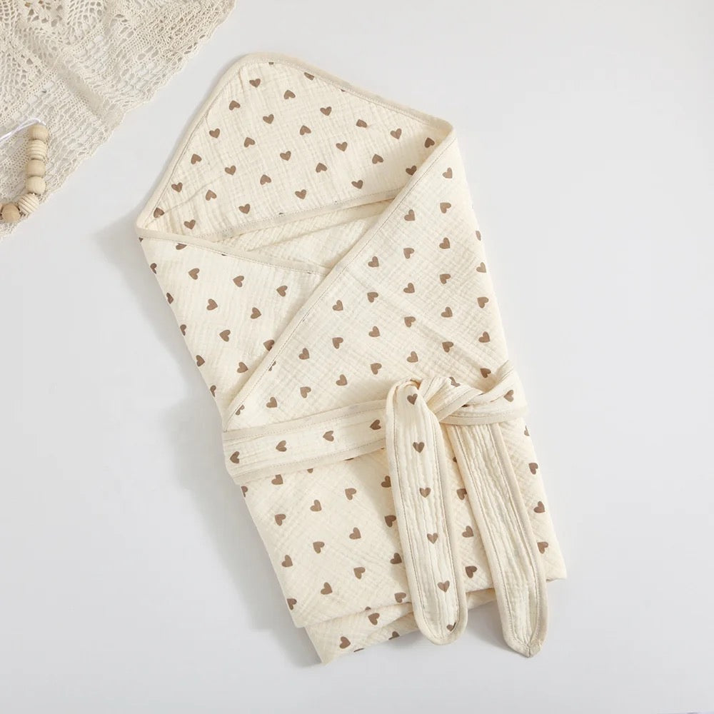 100% Organic Muslin Cotton Swaddle - Soft, Breathable, and Eco-Friendly for Newborns to 3 Months