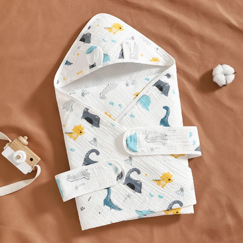 100% Organic Muslin Cotton Swaddle - Soft, Breathable, and Eco-Friendly for Newborns to 3 Months