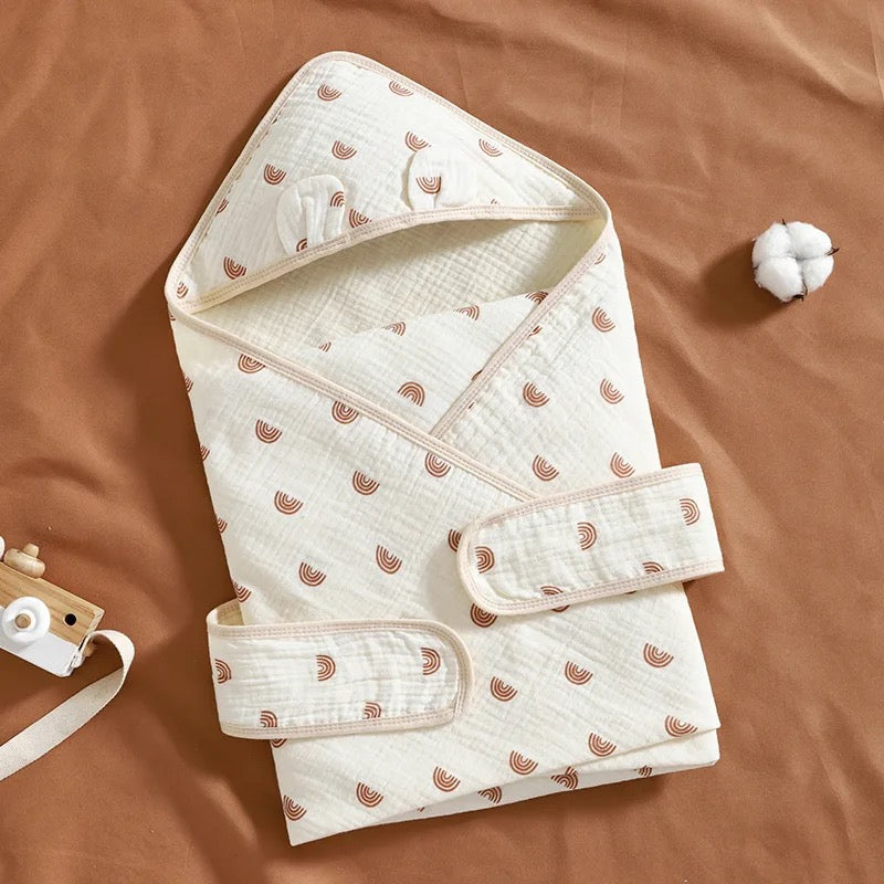 100% Organic Muslin Cotton Swaddle - Soft, Breathable, and Eco-Friendly for Newborns to 3 Months