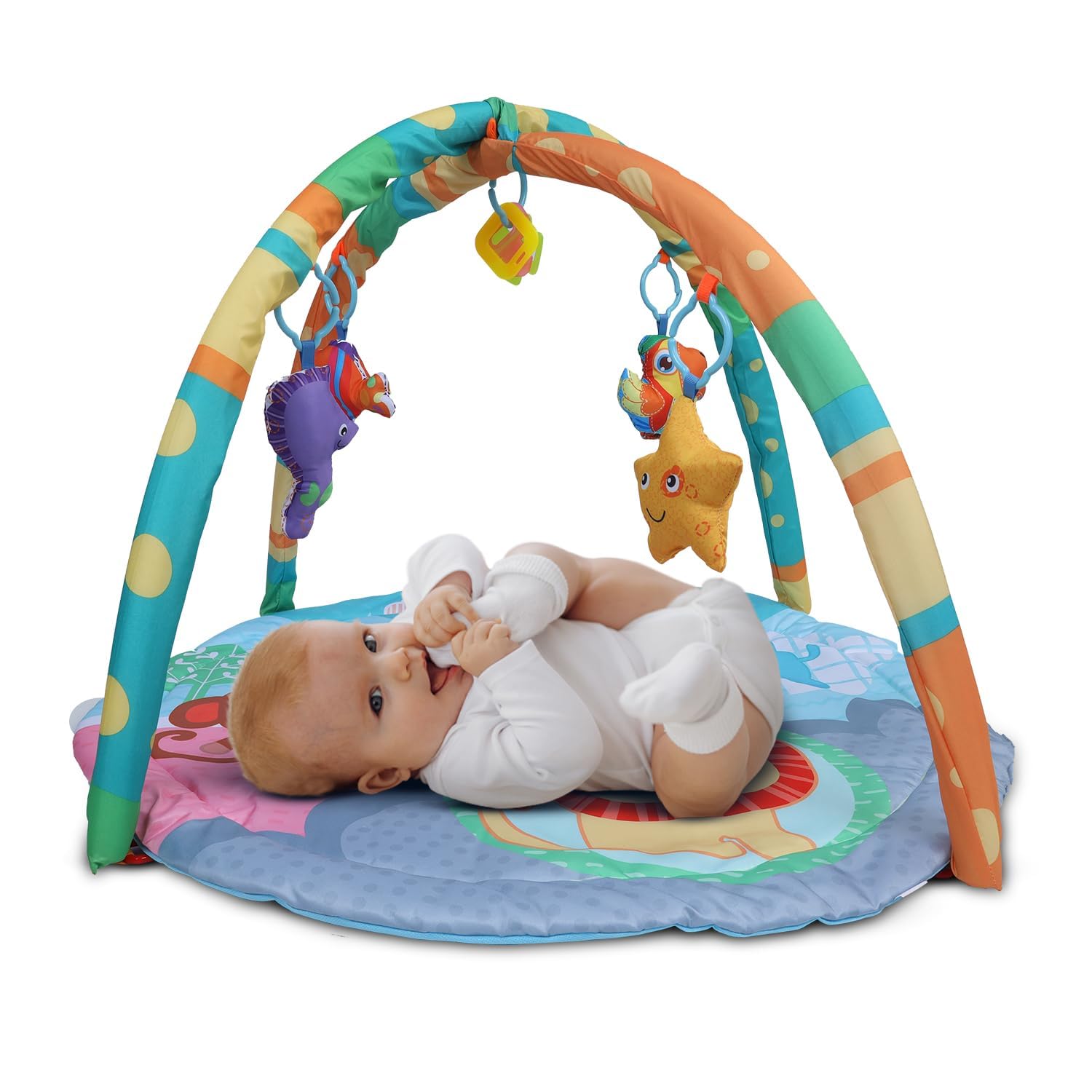 Minikin Kick & Play Round Activity Play Gym I I Sensory and Motor Skill Development I 0-12M