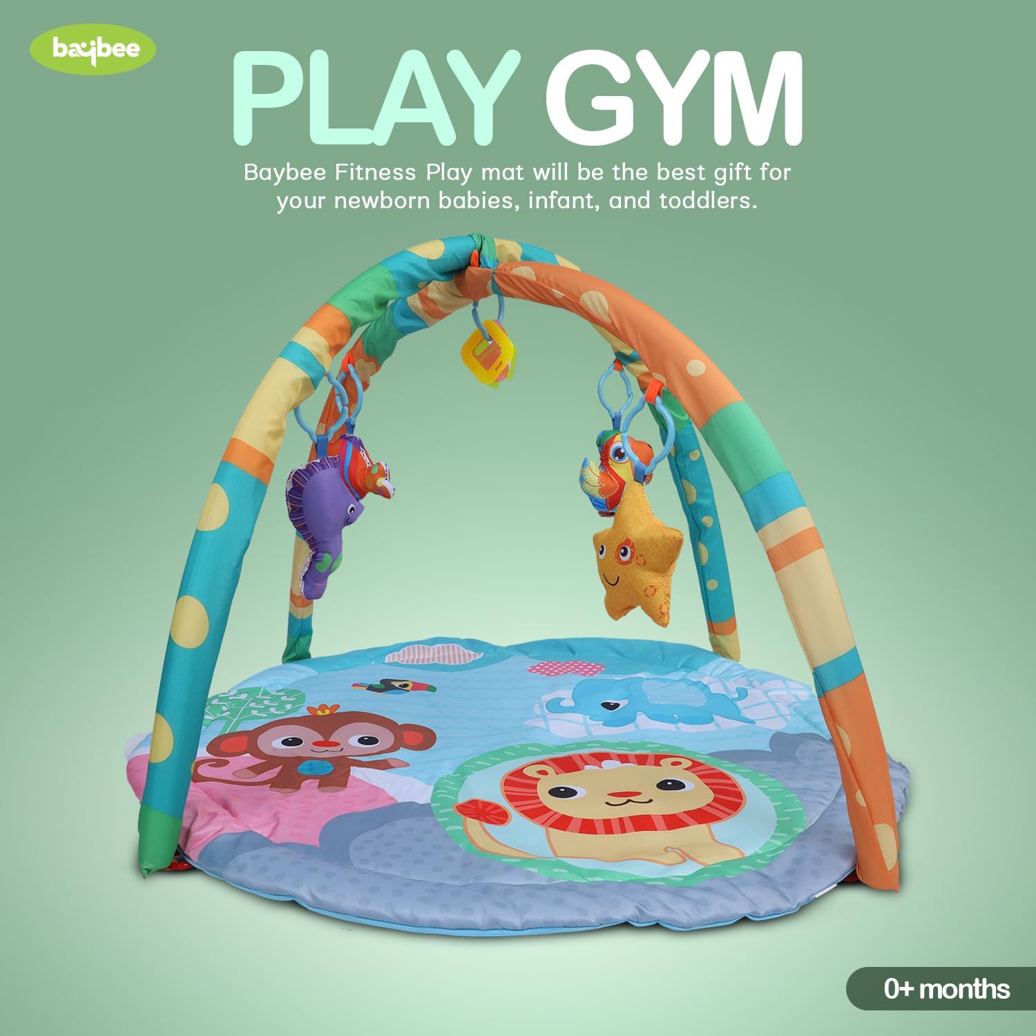 Minikin Kick & Play Round Activity Play Gym I I Sensory and Motor Skill Development I 0-12M