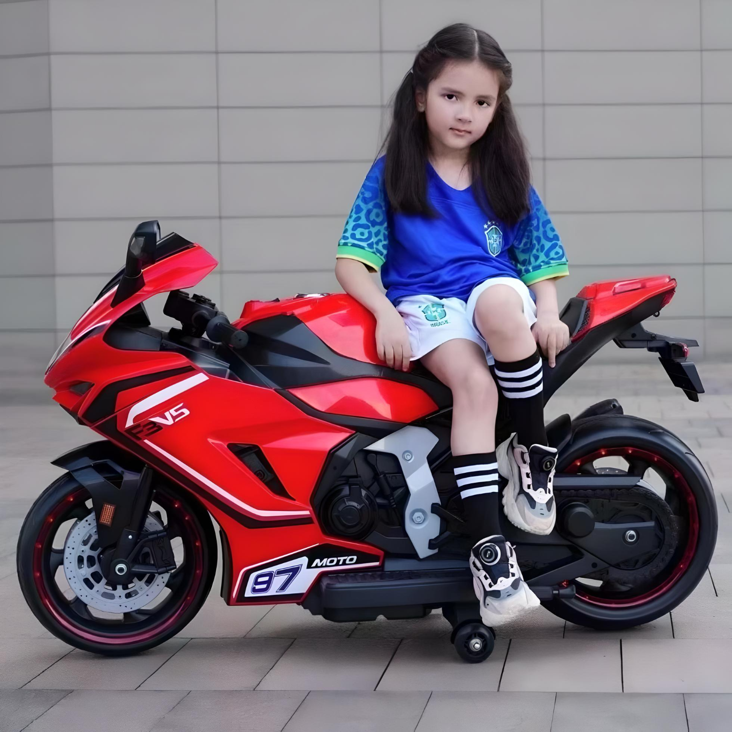 Minikin Moto GP Rechargeable Superbike I Large size Top Spec I 45KG Capacity I 2-14 Years