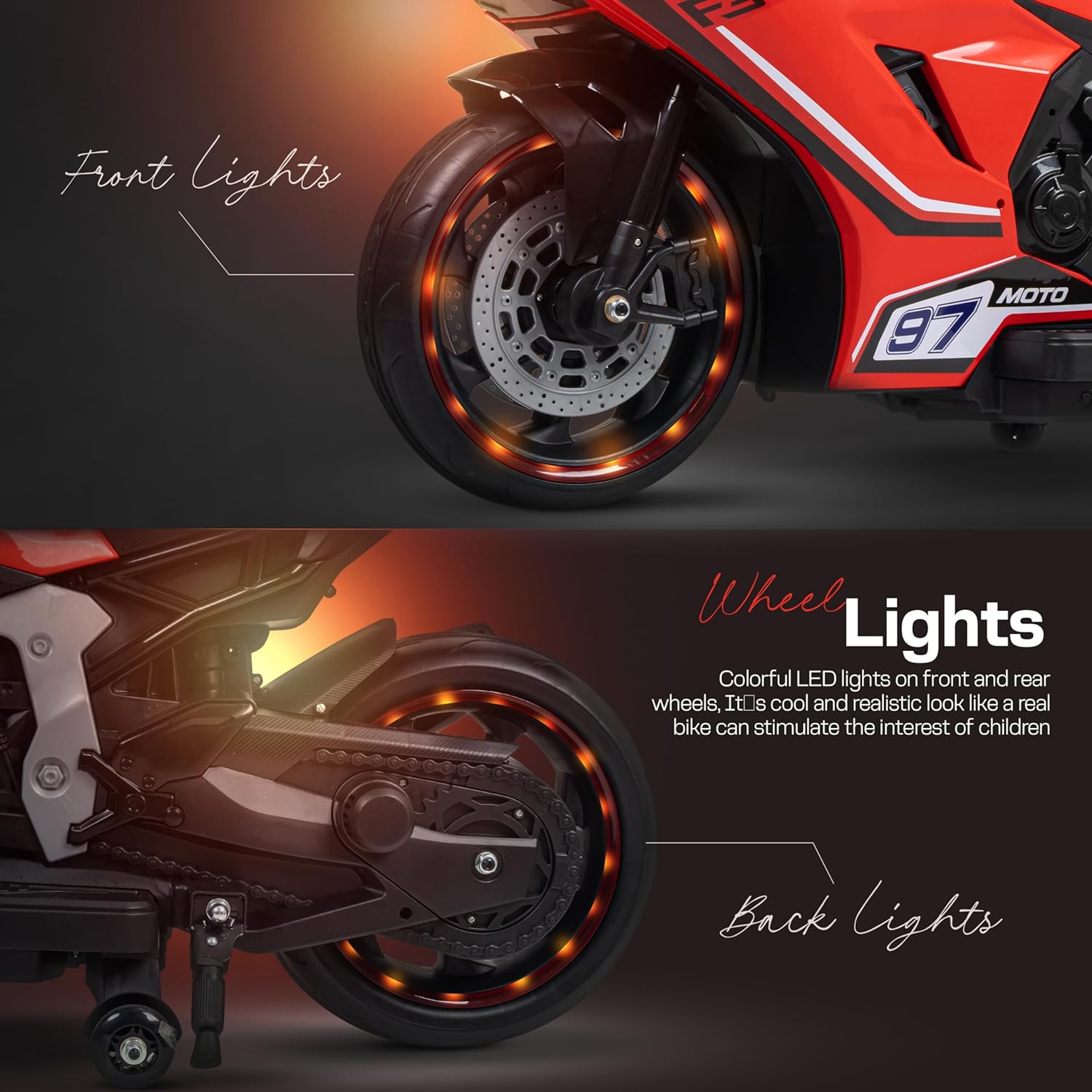 Minikin Moto GP Rechargeable Superbike I Large size Top Spec I 45KG Capacity I 2-14 Years