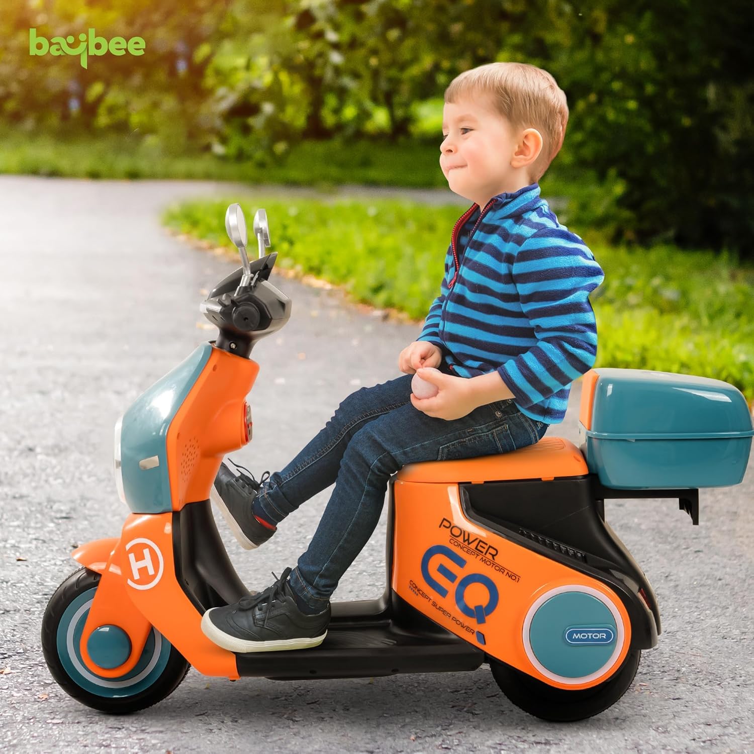 Daft Kids Rechargeable Scooty with Light & Music | 1-3 Years, Boys/Girls