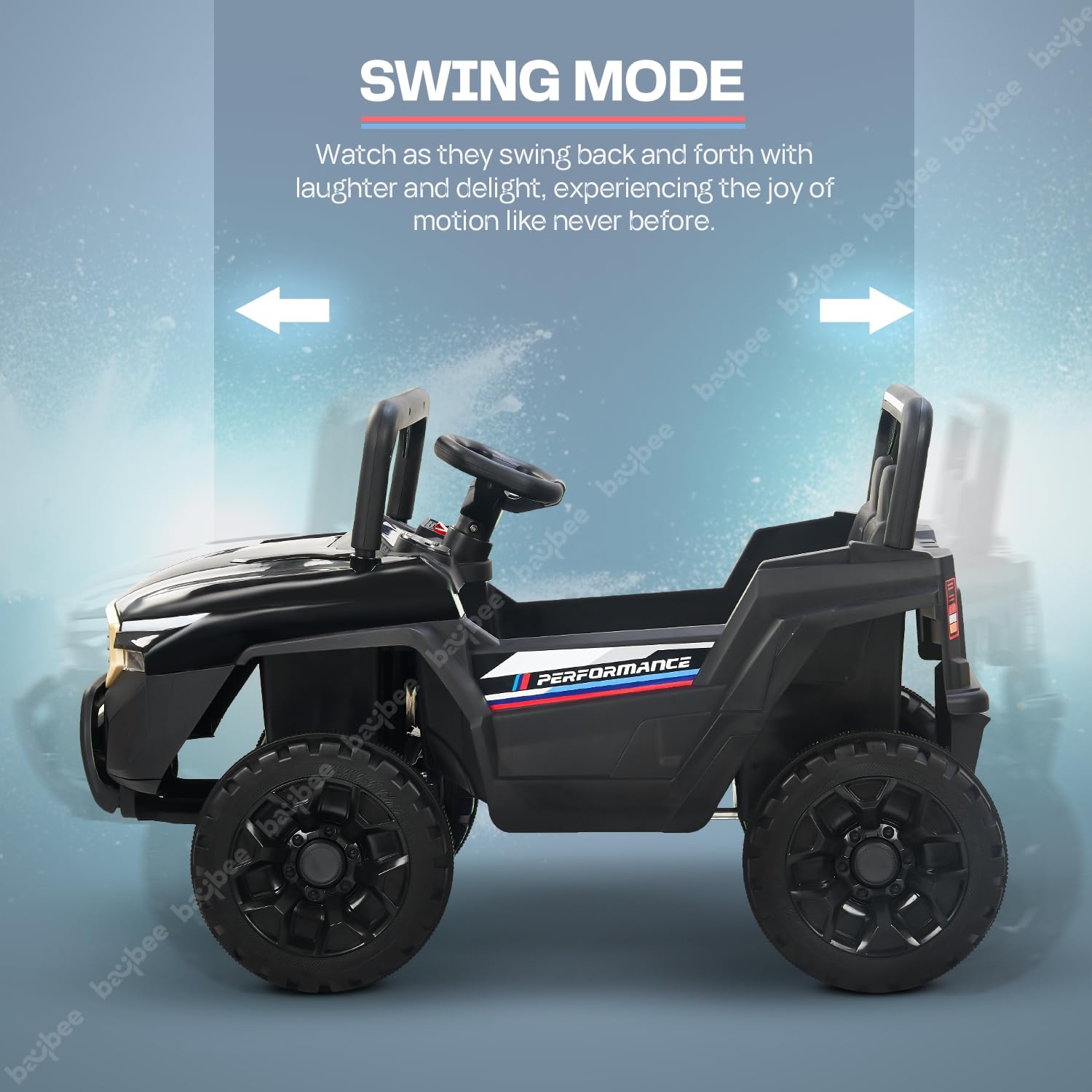 Minikin Alfton Rechargeable Jeep | RGB Light & Music | 1-6 Years