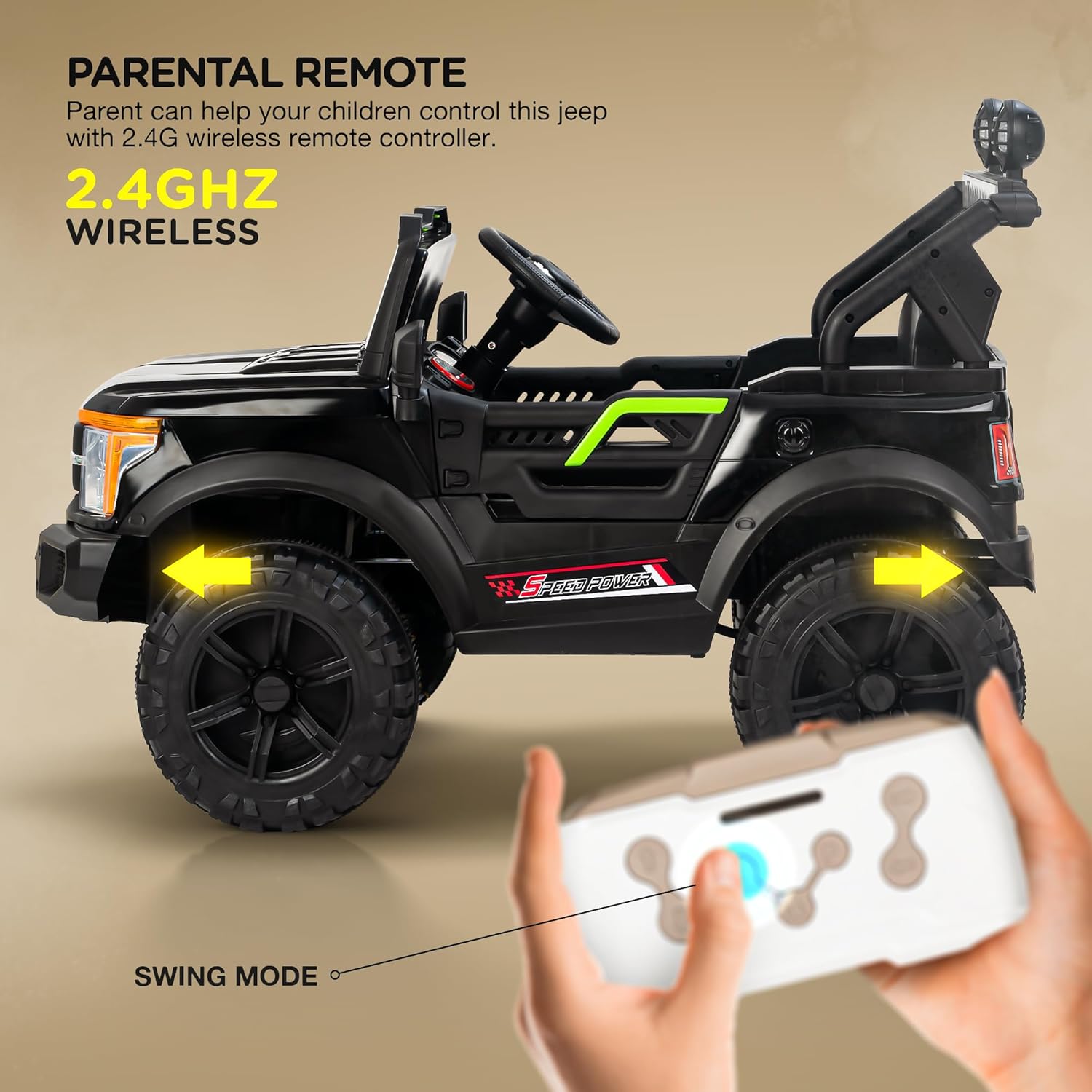 Firebird 4x4 Electric Rechargeable Jeep I Real Life Driving Experience I 1-8 Years