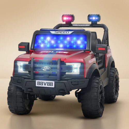 Minikin Sirenz 4x4 Electric Rechargeable Jeep I LED Head Lights & Music I 1-7 Years