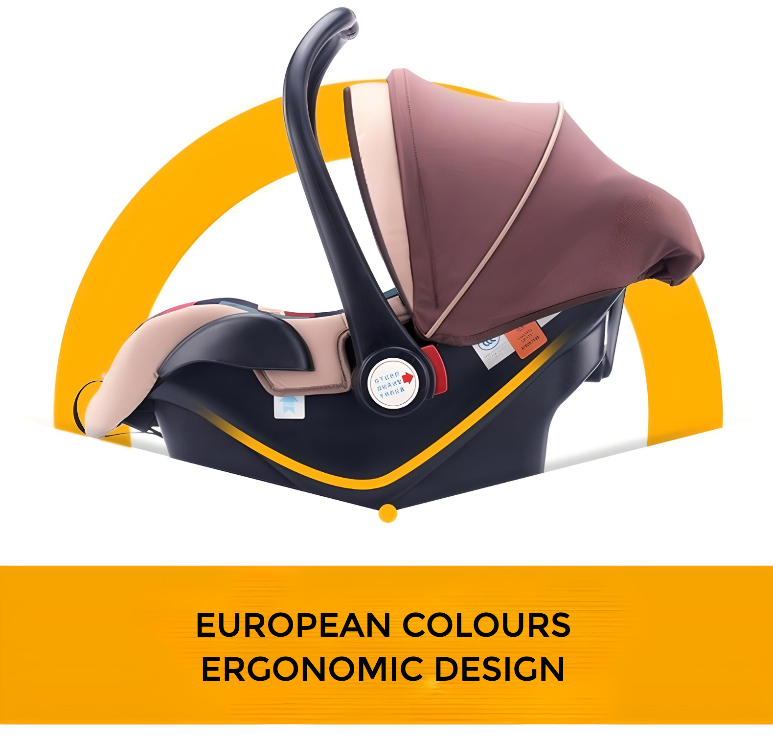 Minikin 4 in 1 Multi Purpose European Style Baby Carry Cot Cum Carseat Cum Rocker I NB-15 Months