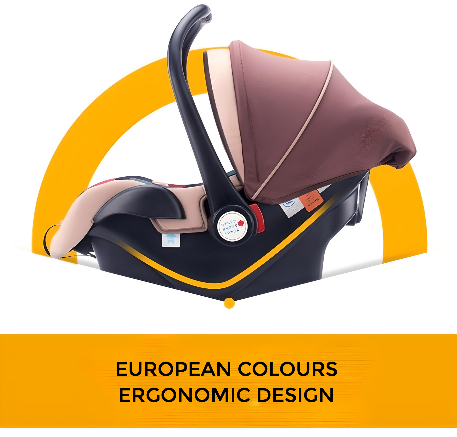 Minikin EuroFlex 4-in-1 Baby Carry Cot, Car Seat & Rocker (Newborn to 12 Months)