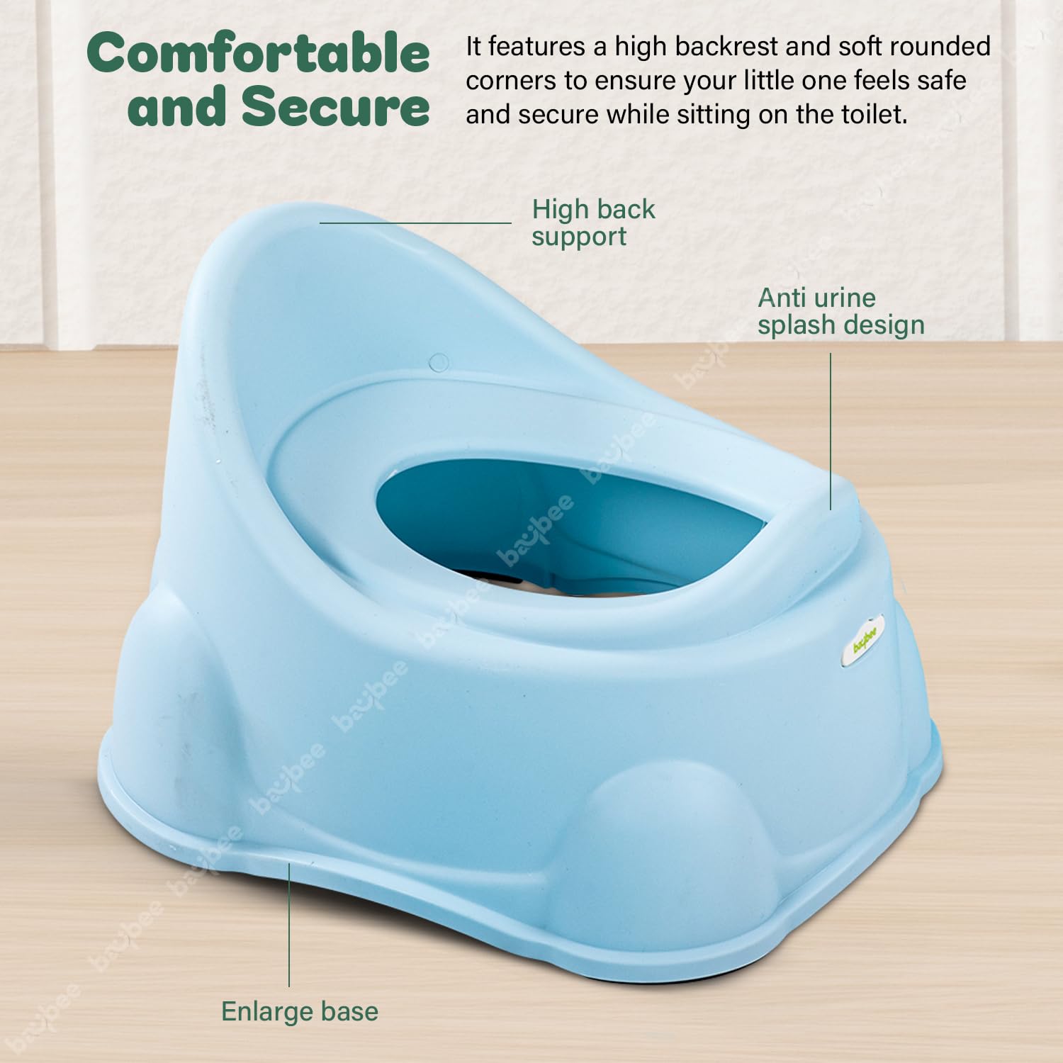 Minikin Micko Potty Training Seat I Removable Potty Tray with Cleaning Brush I 1-4Years