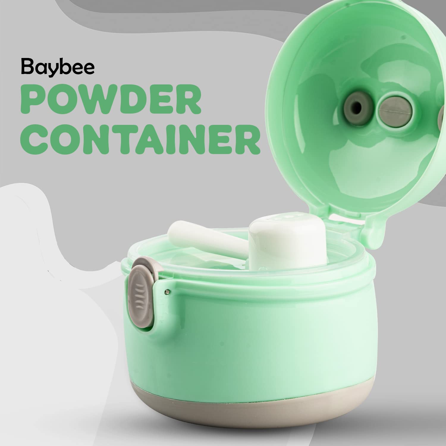 Minikin Portable Baby Formula Dispenser I Travel Milk Powder Formula Container with Scoop I Spill Proof Silicone Seal I Snacks Container