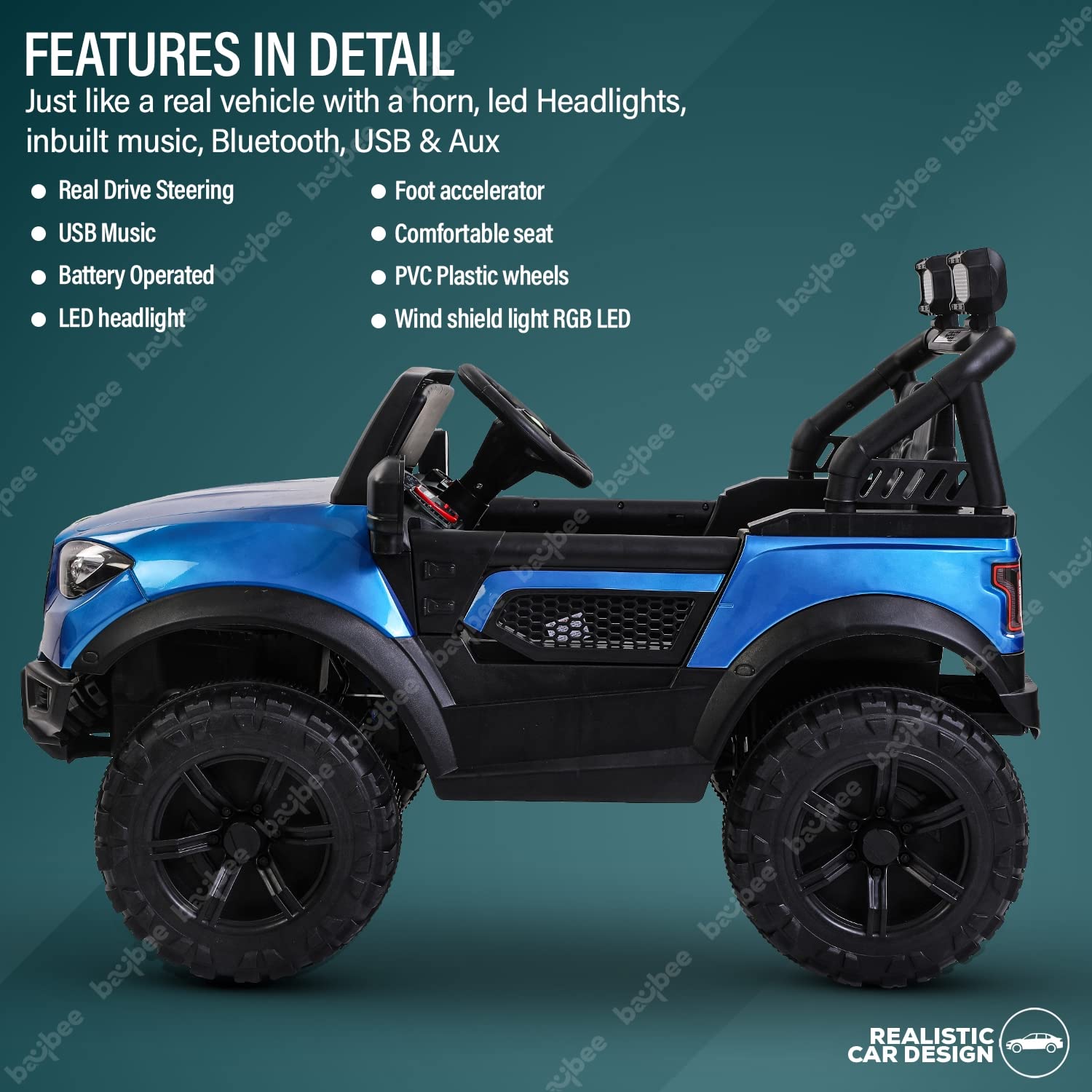 Renegade 4x4 Electric Rechargeable Jeep I Real Life Driving Experience I 1-8 Years