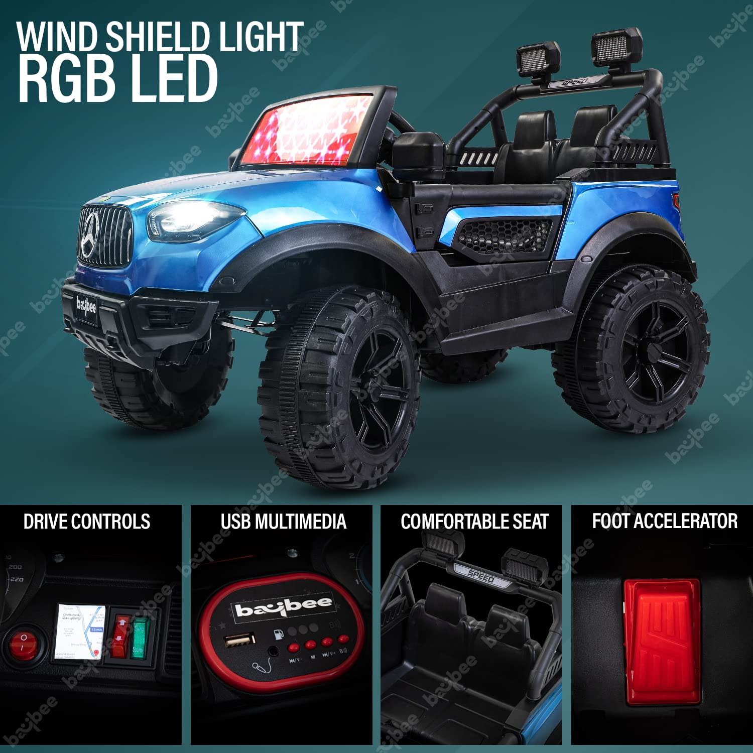 Renegade 4x4 Electric Rechargeable Jeep I Real Life Driving Experience I 1-8 Years