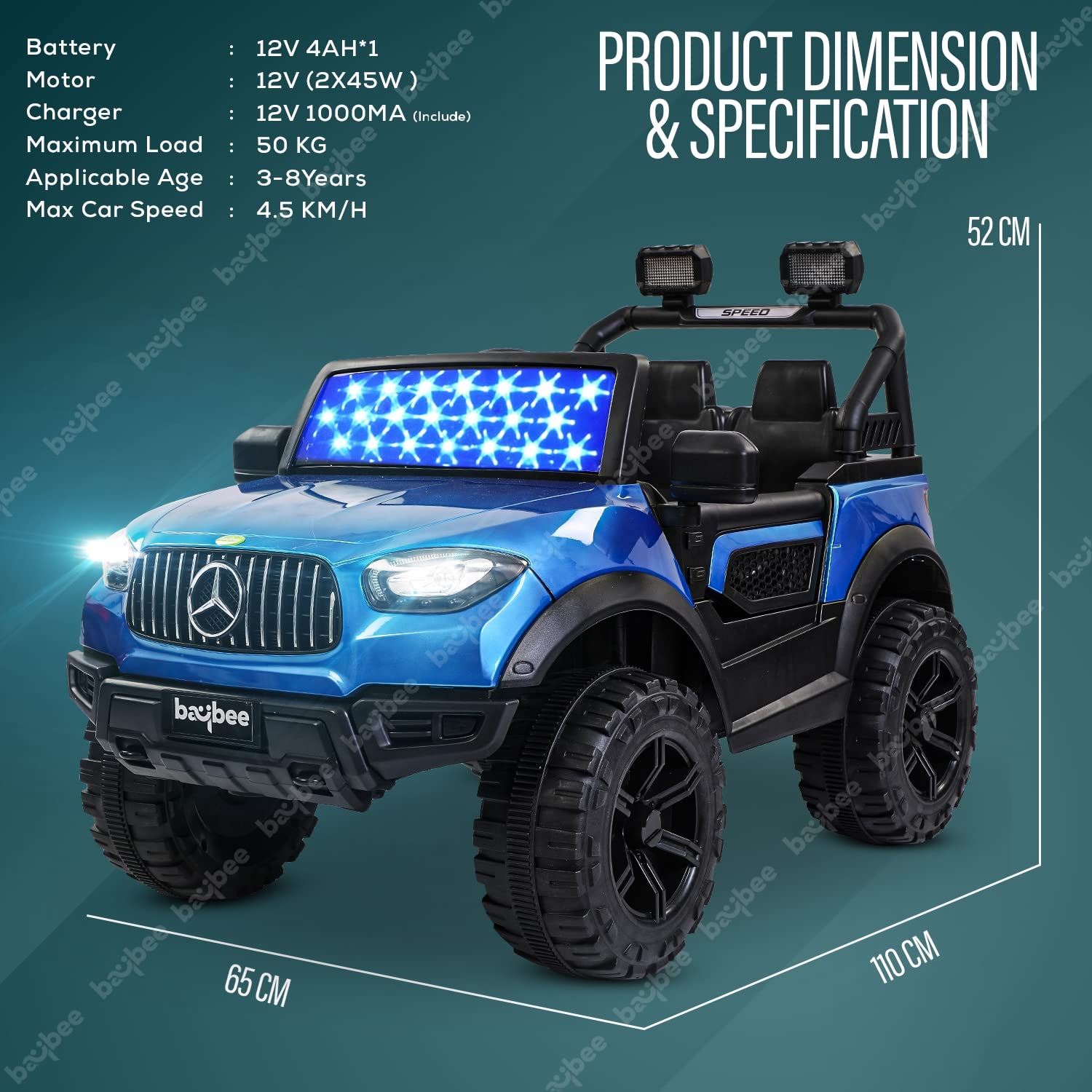 Renegade 4x4 Electric Rechargeable Jeep I Real Life Driving Experience I 1-8 Years