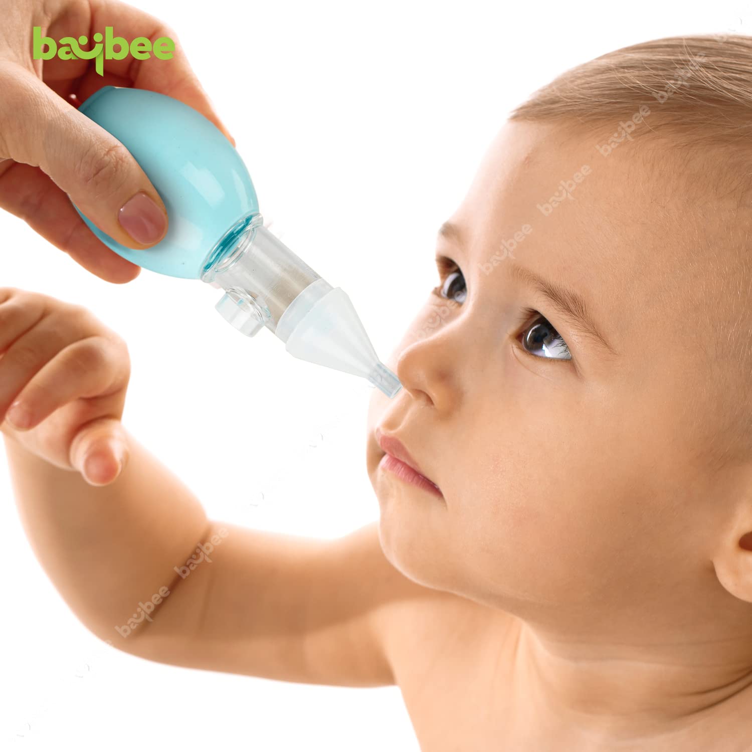 Minikin Newborn Baby Nasal Aspirator Bulb Syringe Mucus Sucker I U Shaped Reusable Kids Nasal Cleaner Pump I Silicone Nose Cleaner for Infant Baby I