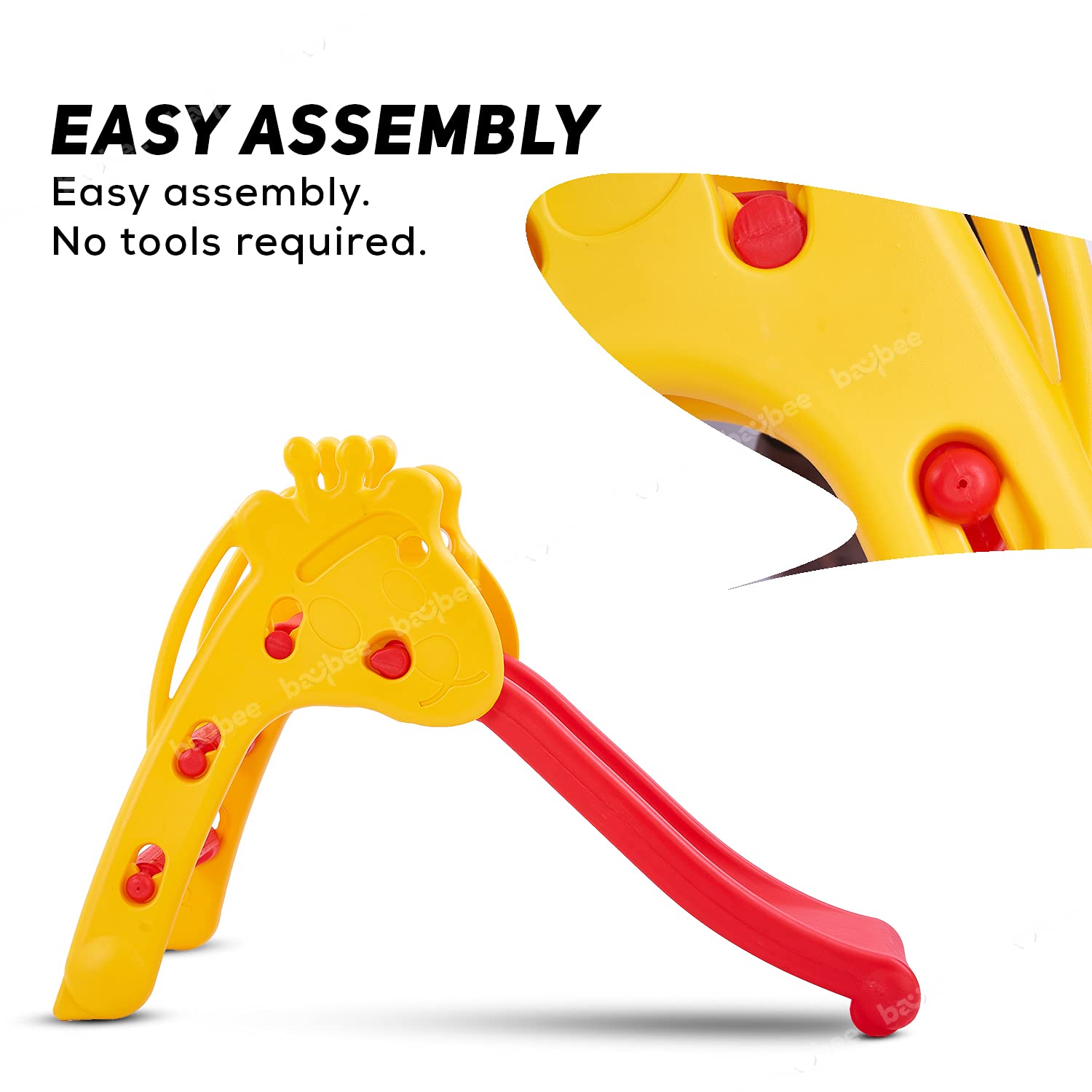 Minikin Giraffe Slider for Indoor & Outdoor I Foldable Design I 2-4 Years