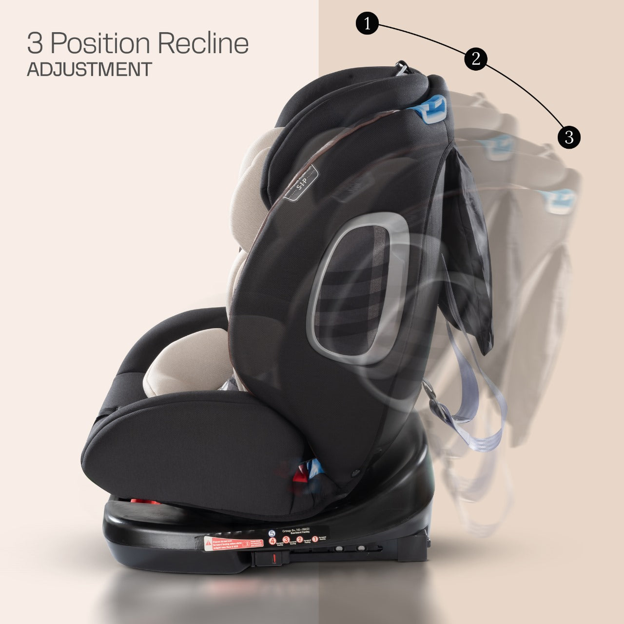 Burbay Luxe 360 Rotatable ISOFIX Car Seat – Luxurious, Ergonomic Backrest (Newborn to 12 Years)