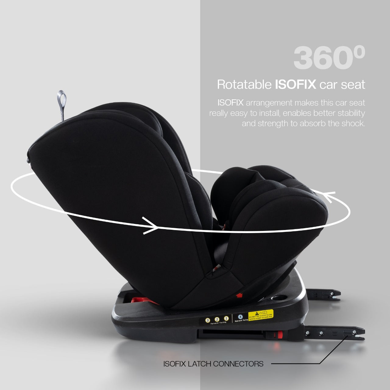 Burbay Grand ISOFIX 360 Rotatable Baby Car Seat I 0 Months -12 Years