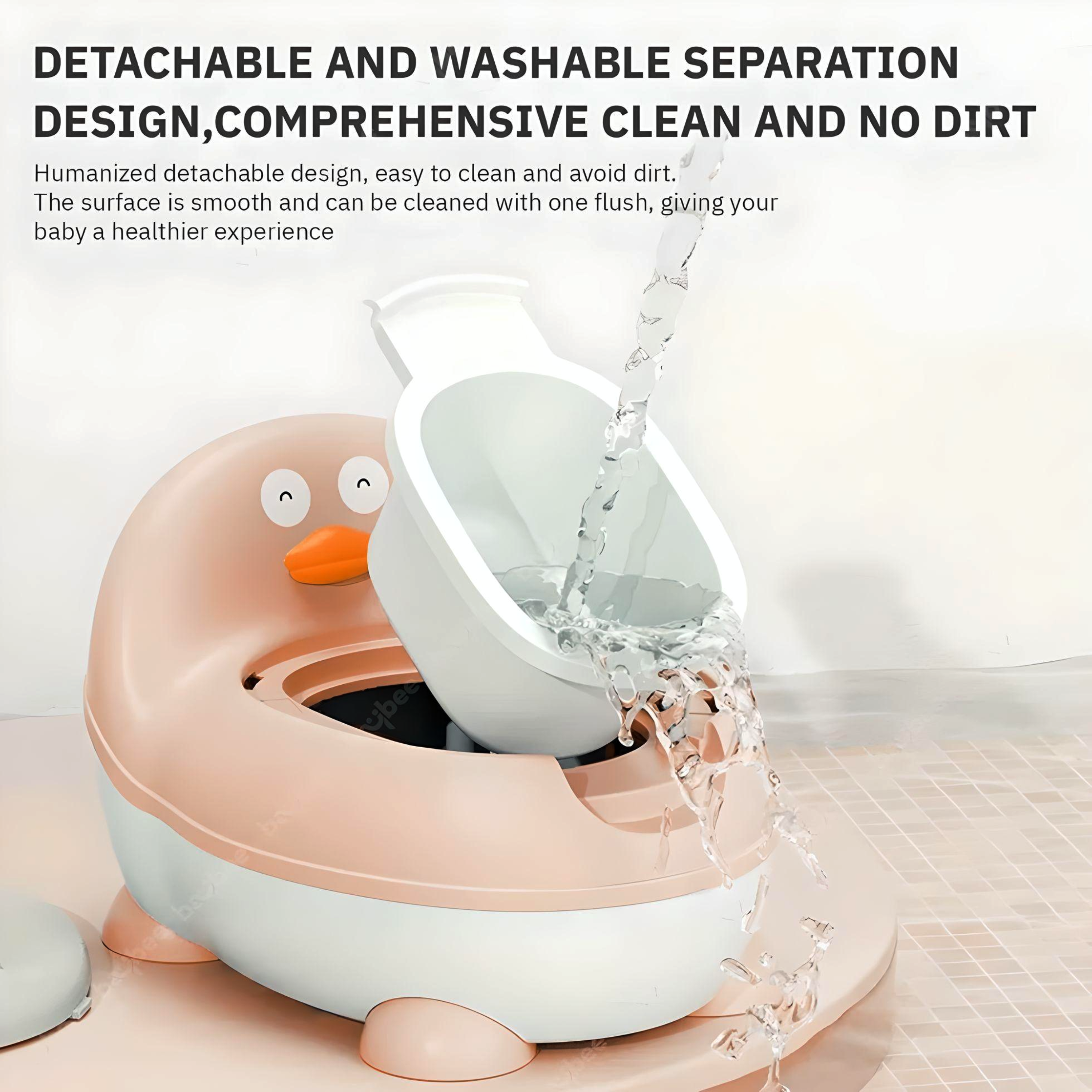 Penguin Western Toilet Potty Trainer Chair I Anti-Splash Design I Anti Slip Odourless PU Cushioned Seat 1-6 Years