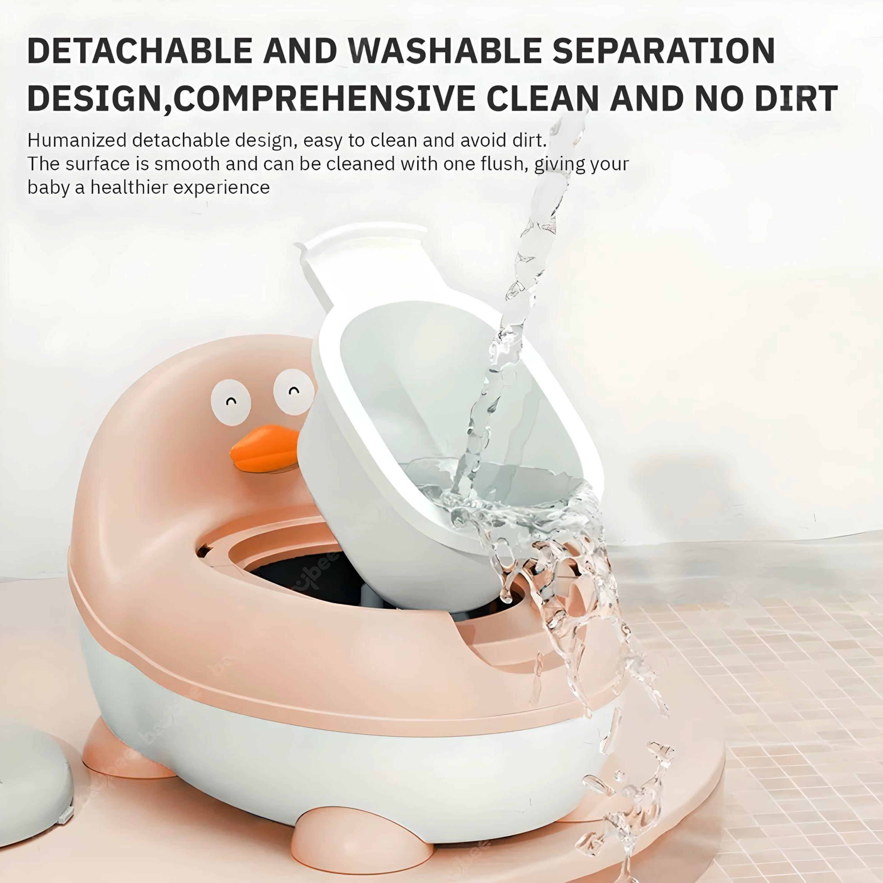 Minikin Penguin Toilet Trainer - Anti-Splash Potty Chair for Toddlers (1-6 Years)