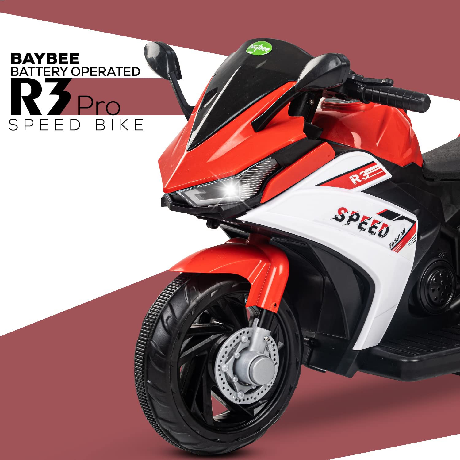 Minikin R3 Pro Rechargeable Battery Operated Bike for Kids I 1-3 Years