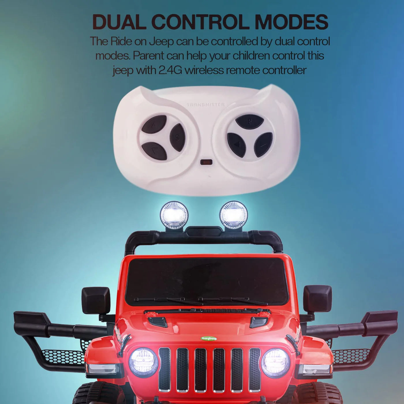 Minikin Thaar 4x4 Electric Rechargeable Kids Jeep I Large Size I 1-8 Years