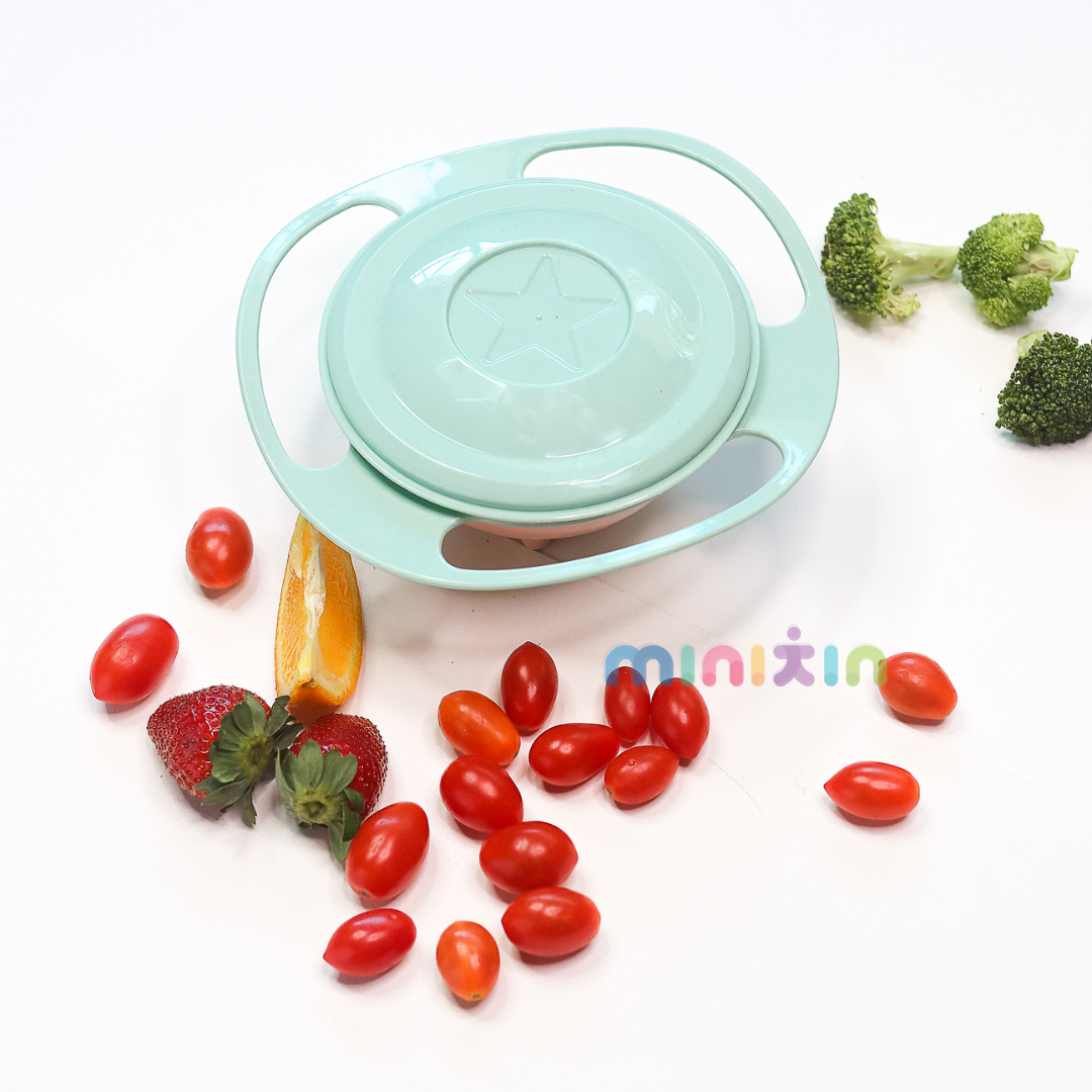 High Quality American Safety Standard Spill Proof 360 Degree Rotating Gyro Bowl With Lid - BPA Free