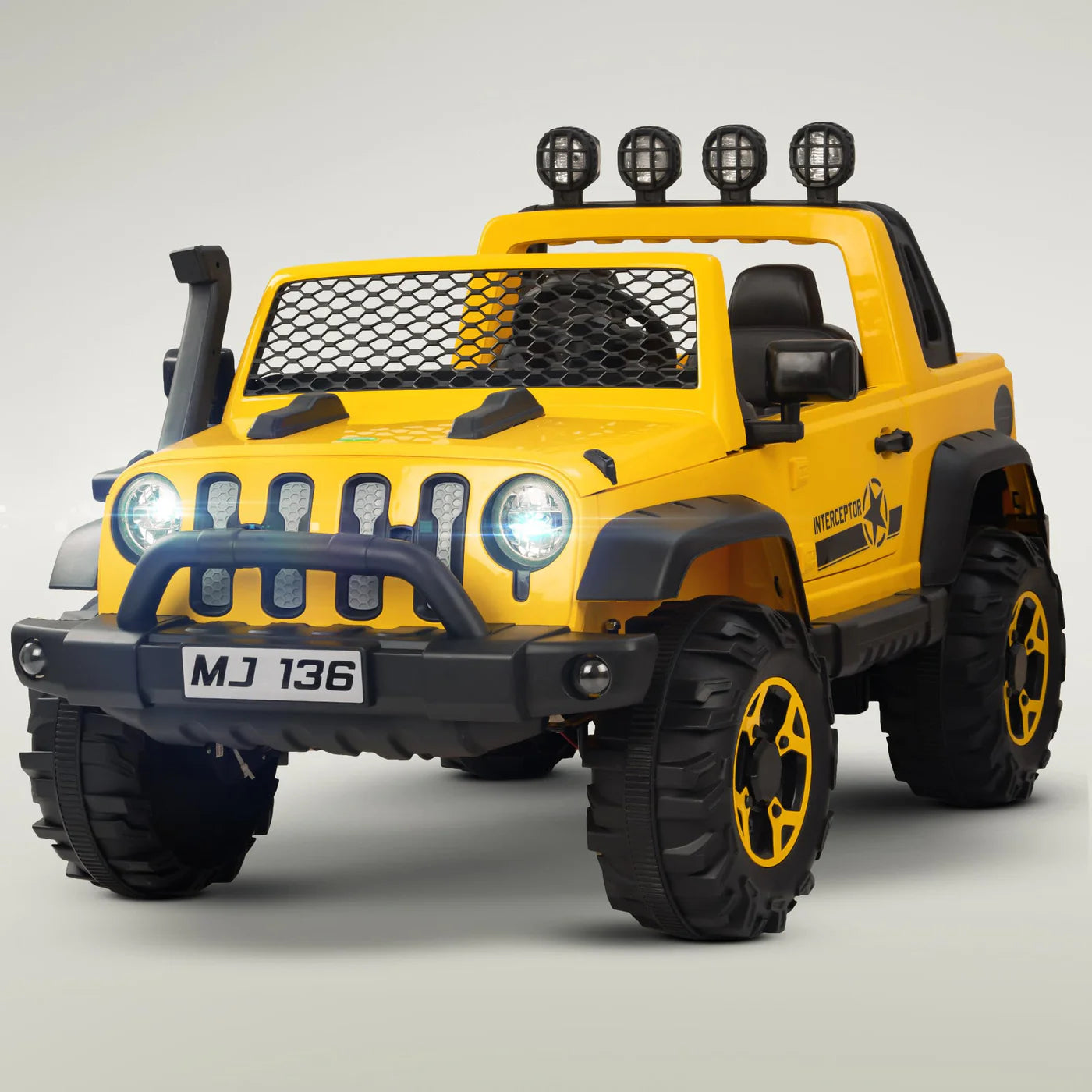 Minikin Atom 4X4 Monster Rechargeable Jeep | Indias Largest Toy Jeep | 4 Motors I Premium Quality | Top End Configuration | 1-10 Years
