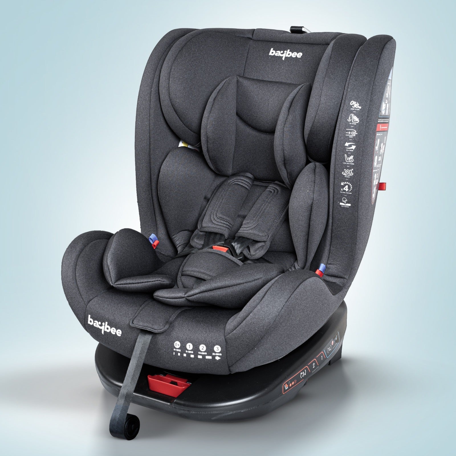 Minikin Stallion ISOFIX 360 Rotatable Car Seat – 5-Point Safety Harness (Newborn to 12 Years)