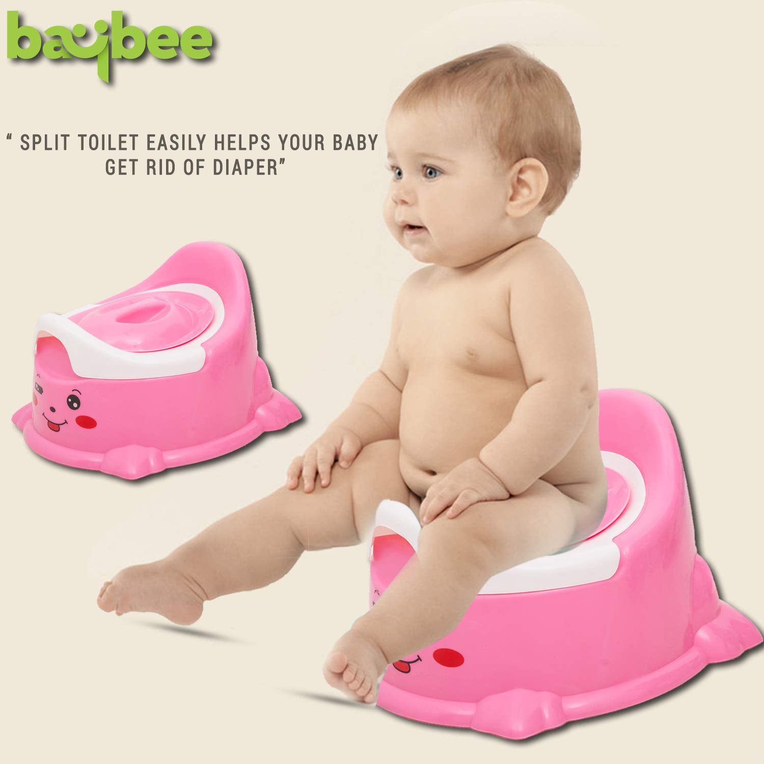 Minikin Quicker Baby Potty Training Seat I Detachable waste Tray I BPA Free I 0-5 Years
